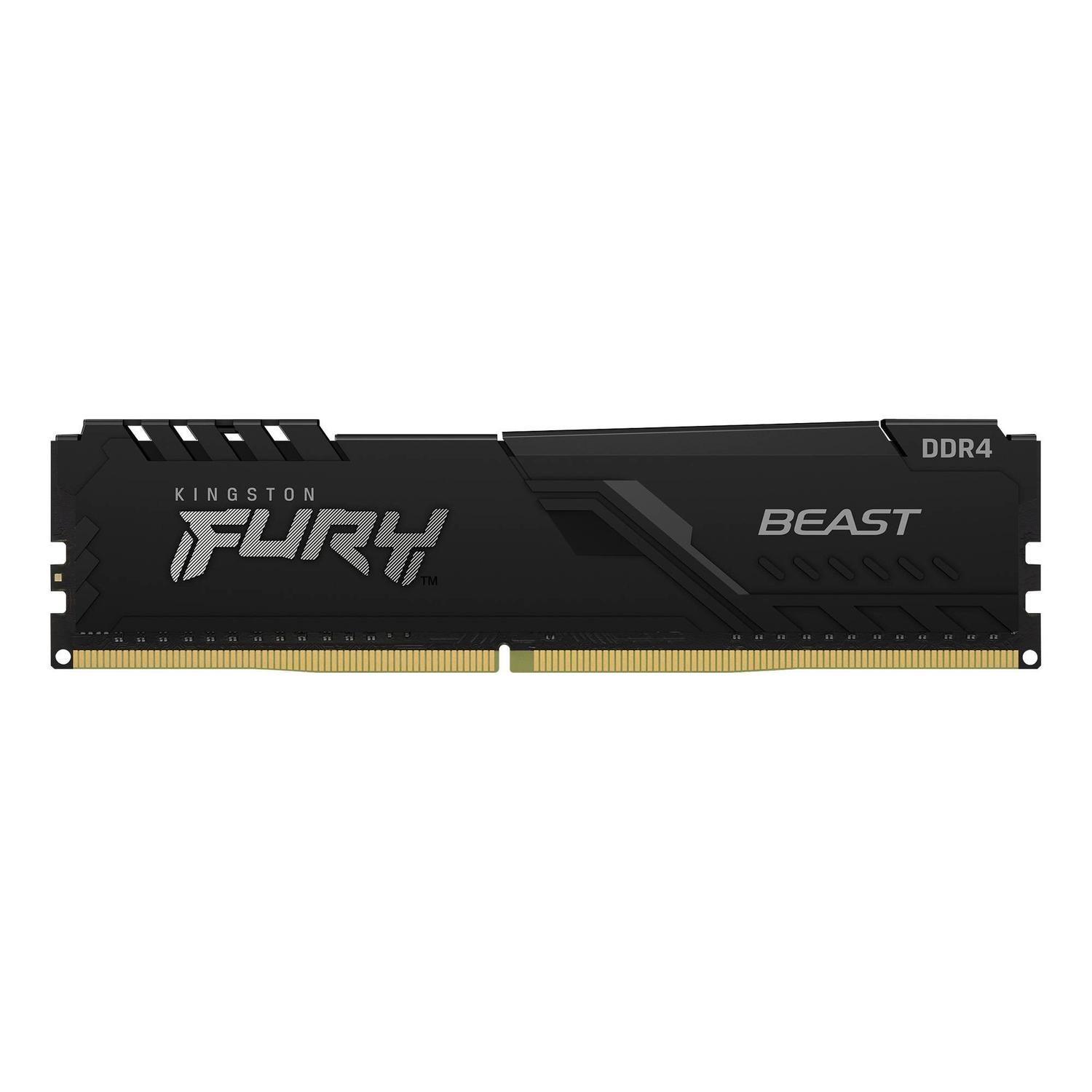 Memoria RAM DDR4 2666MHz 8GB Kingston Fury Beast Black DIMM-2