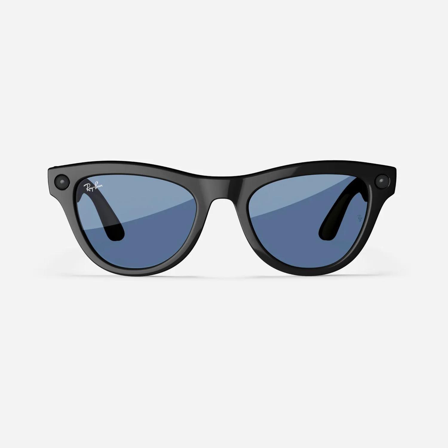 Ray-Ban Meta Skyler (Negro Brillante) Transparente Azul-0