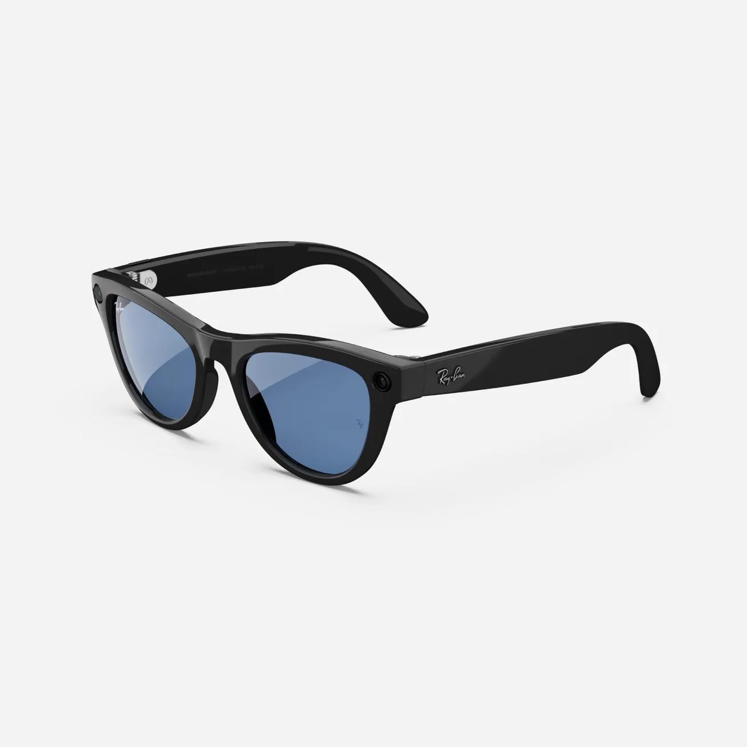 Ray-Ban Meta Skyler (Negro Brillante) Transparente Azul-1