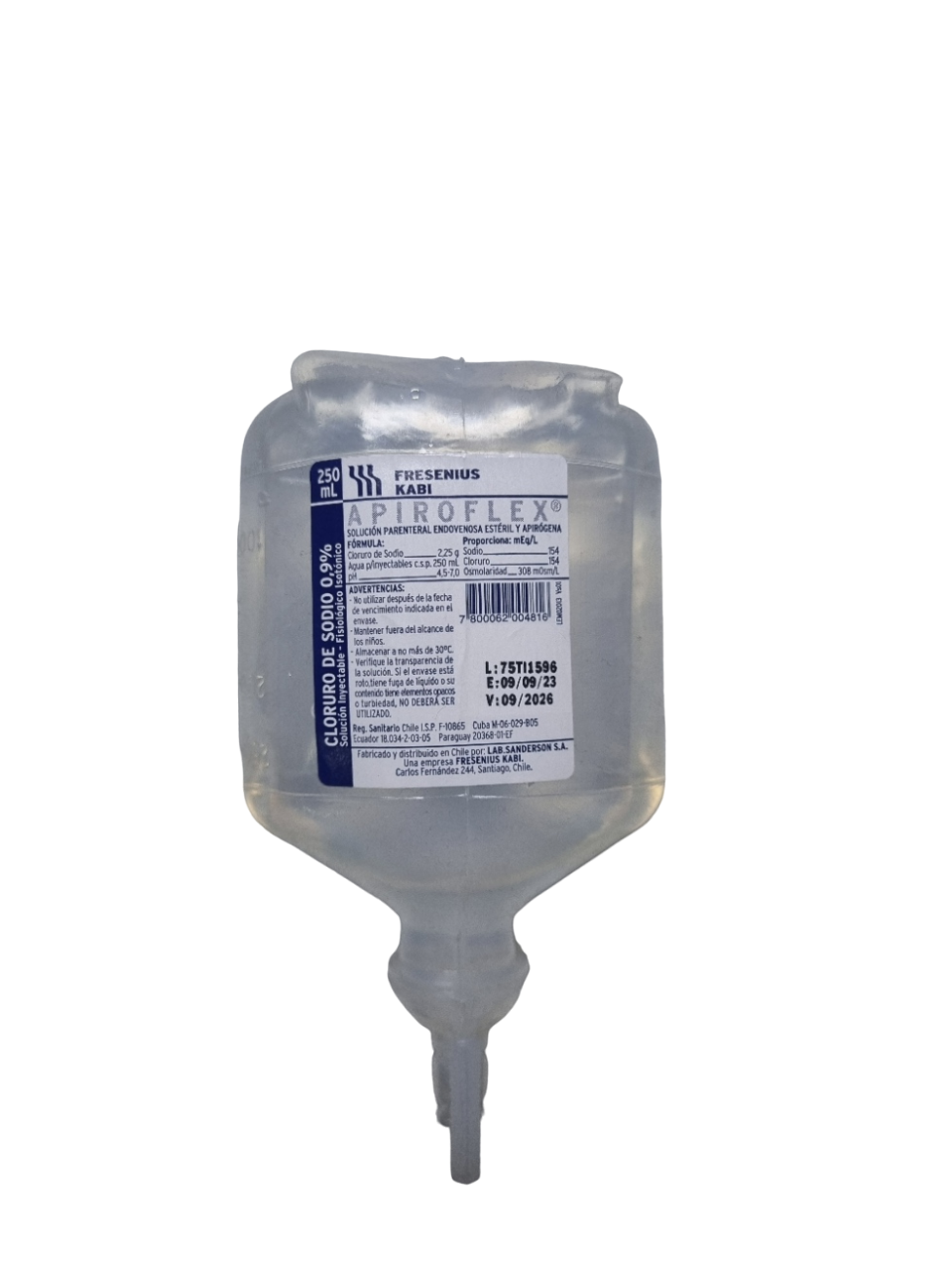 Suero Fisiológico 09% 250ml -0