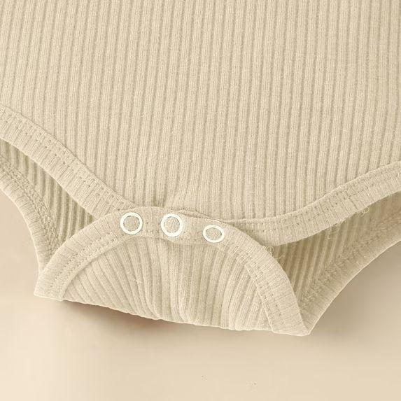 Conjunto De Body Manga Corta + Calzon Y Diadema Para Niñas Primavera Verano-2