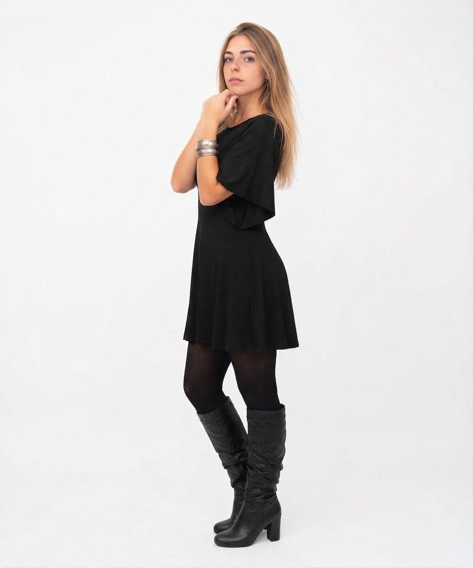 Vestido Murciélago Corto-1