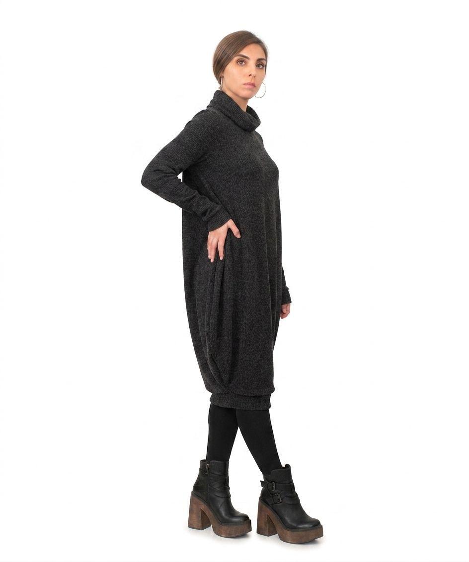 Vestido Globo Beatle Lanilla-1