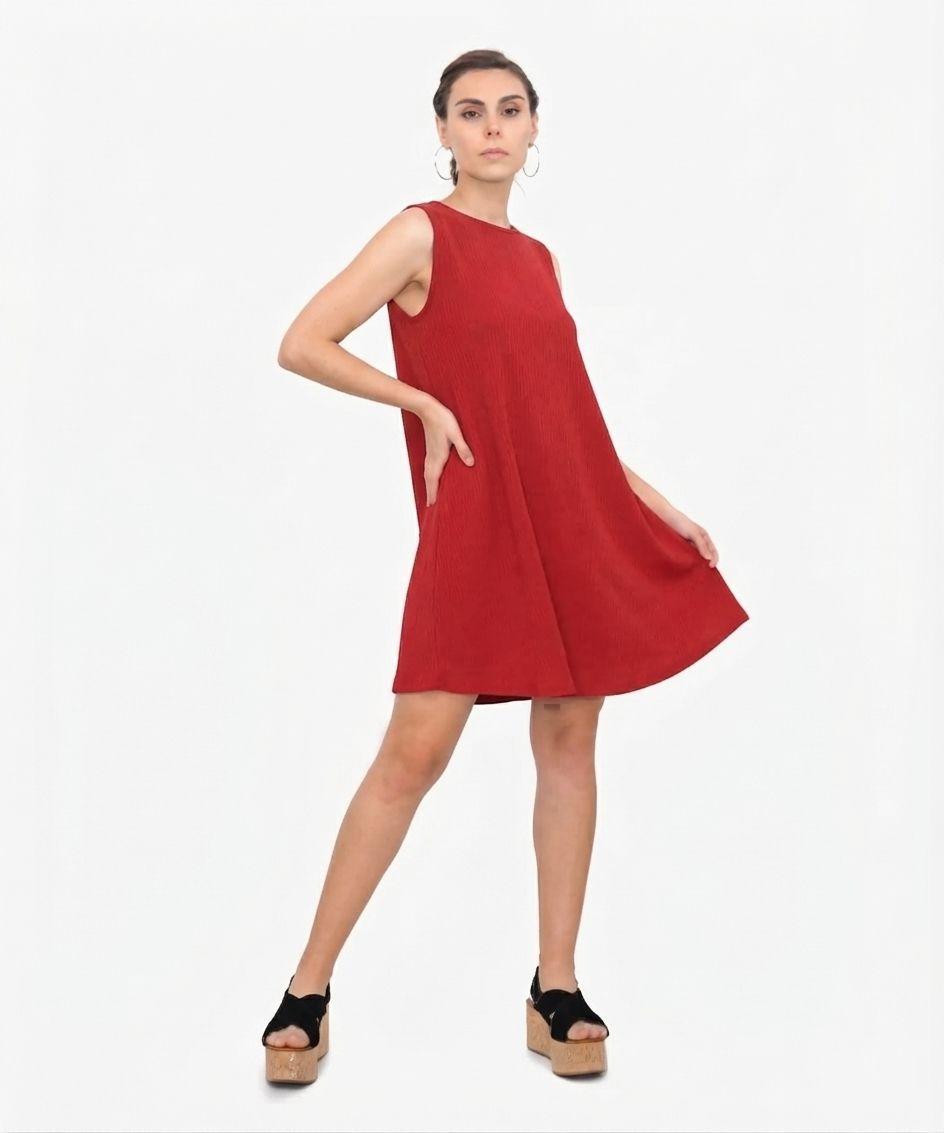 Vestido Trapecio Corto-0