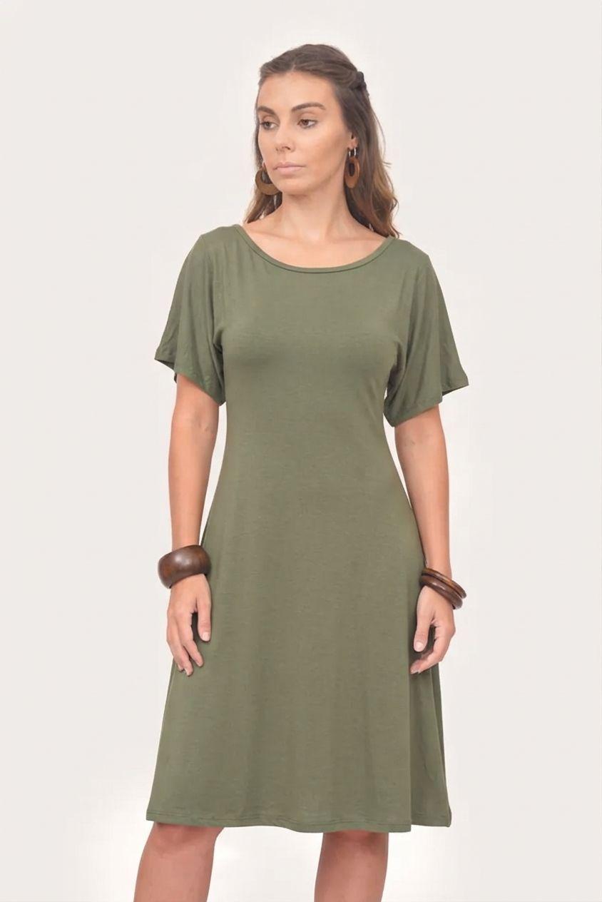 Vestido Evasé Kimono-0