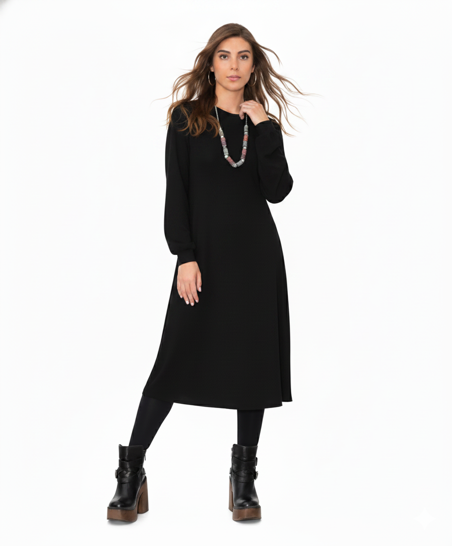 Vestido Evasè Midi-0