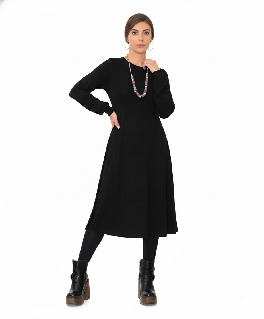 Vestido Evasè Midi-2
