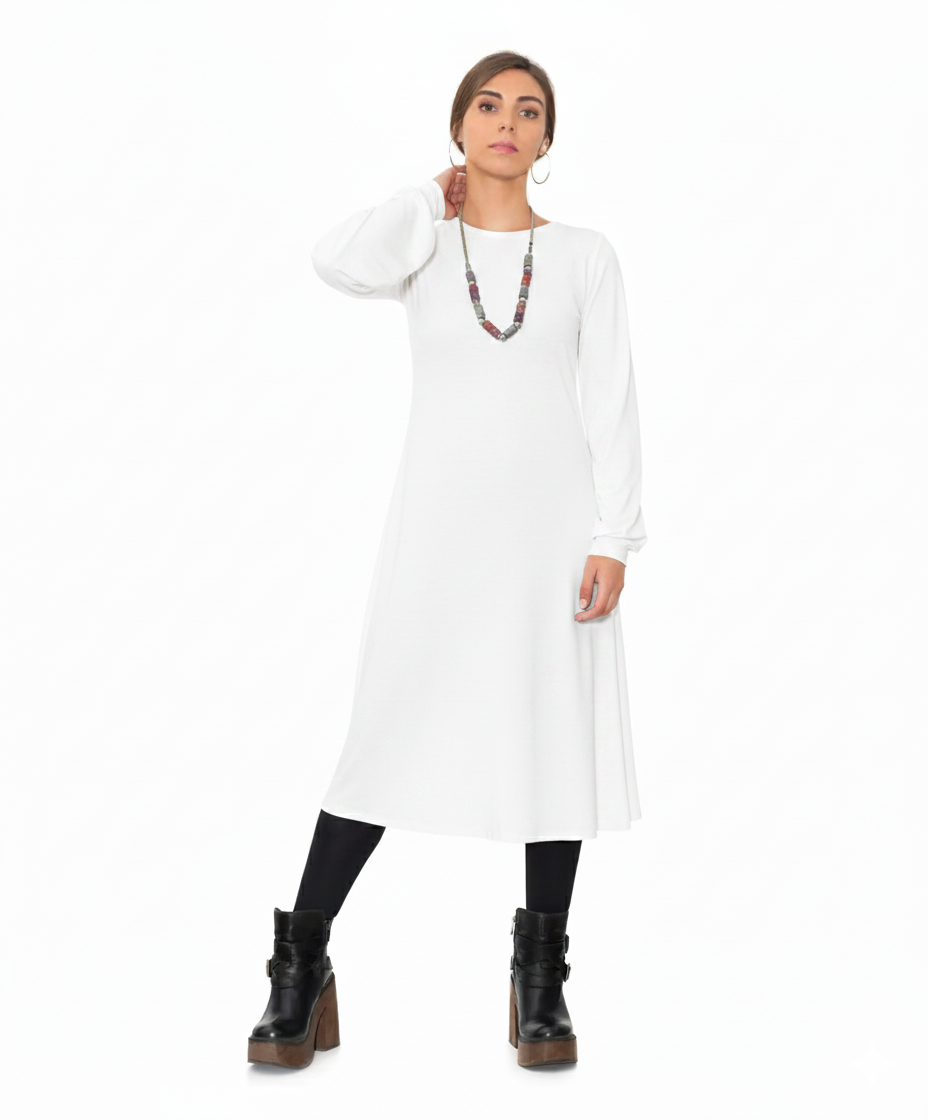 Vestido Evasè Midi-0