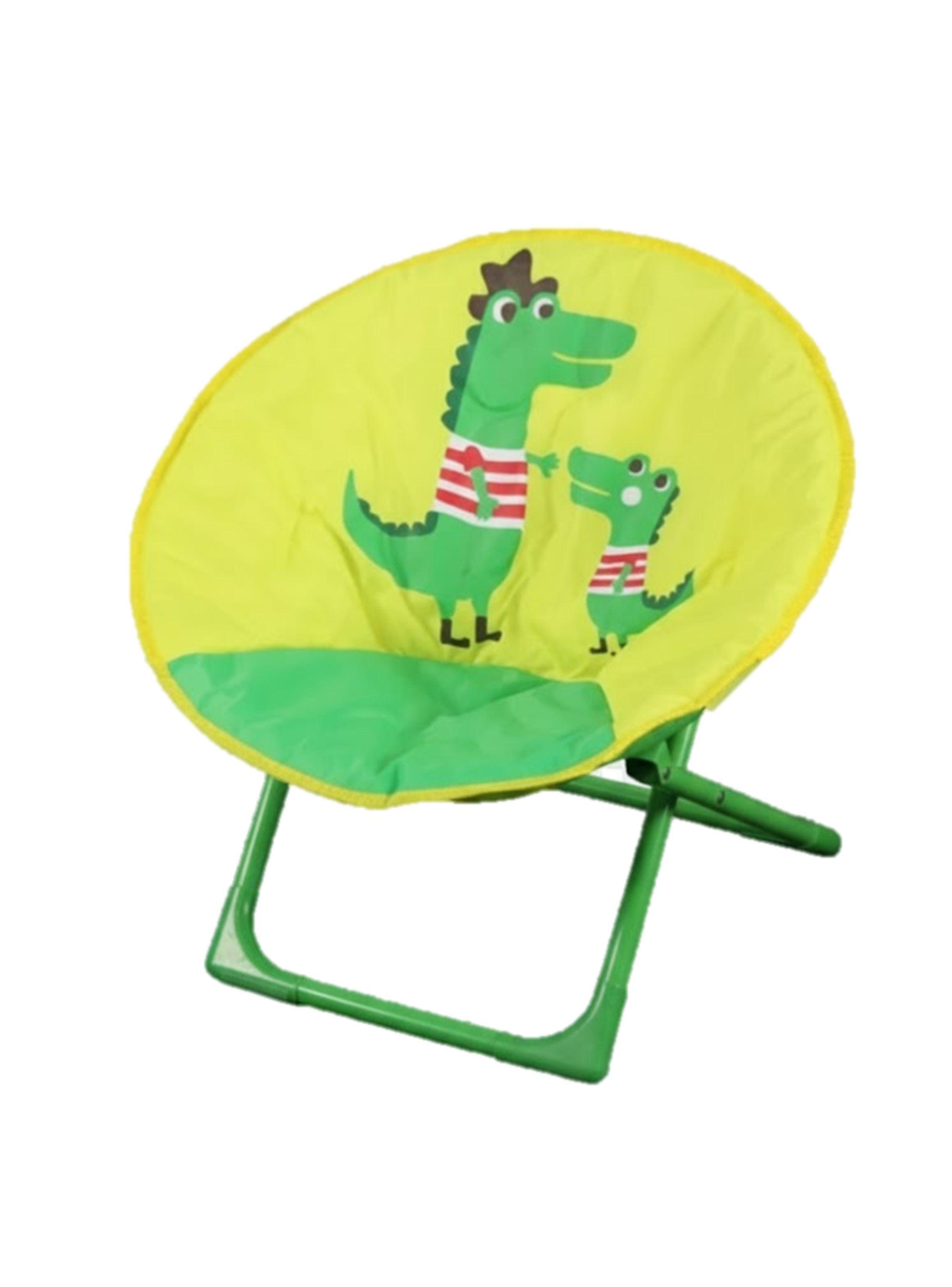 SILLAS PLEGABLES INFANTILES VERDE CON DISEÑO DE COCODRILOS-4