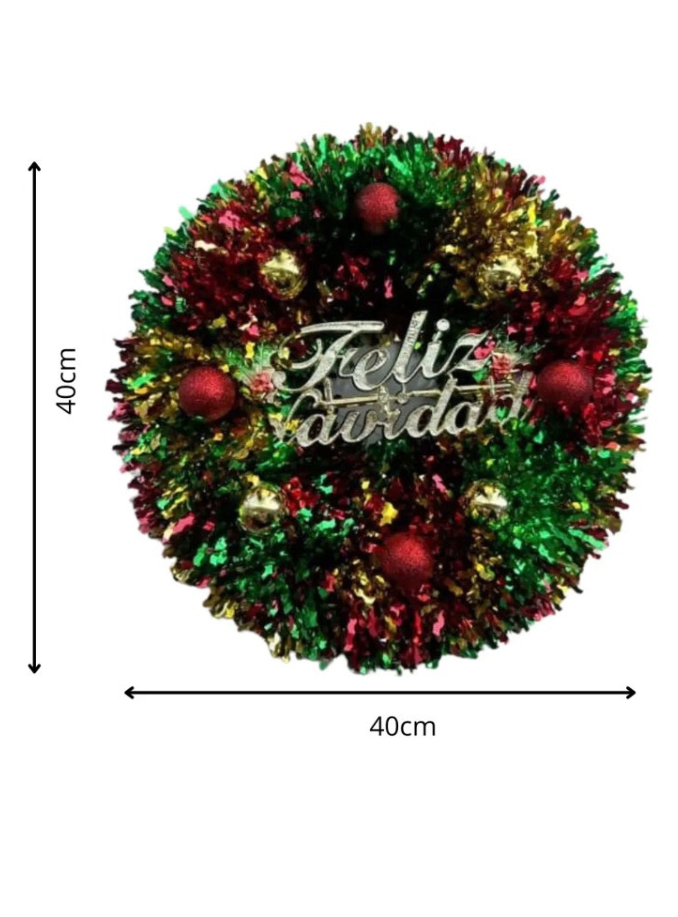 CORONAS NAVIDEÑAS DE 40CM PARA PUERTA WYM-2