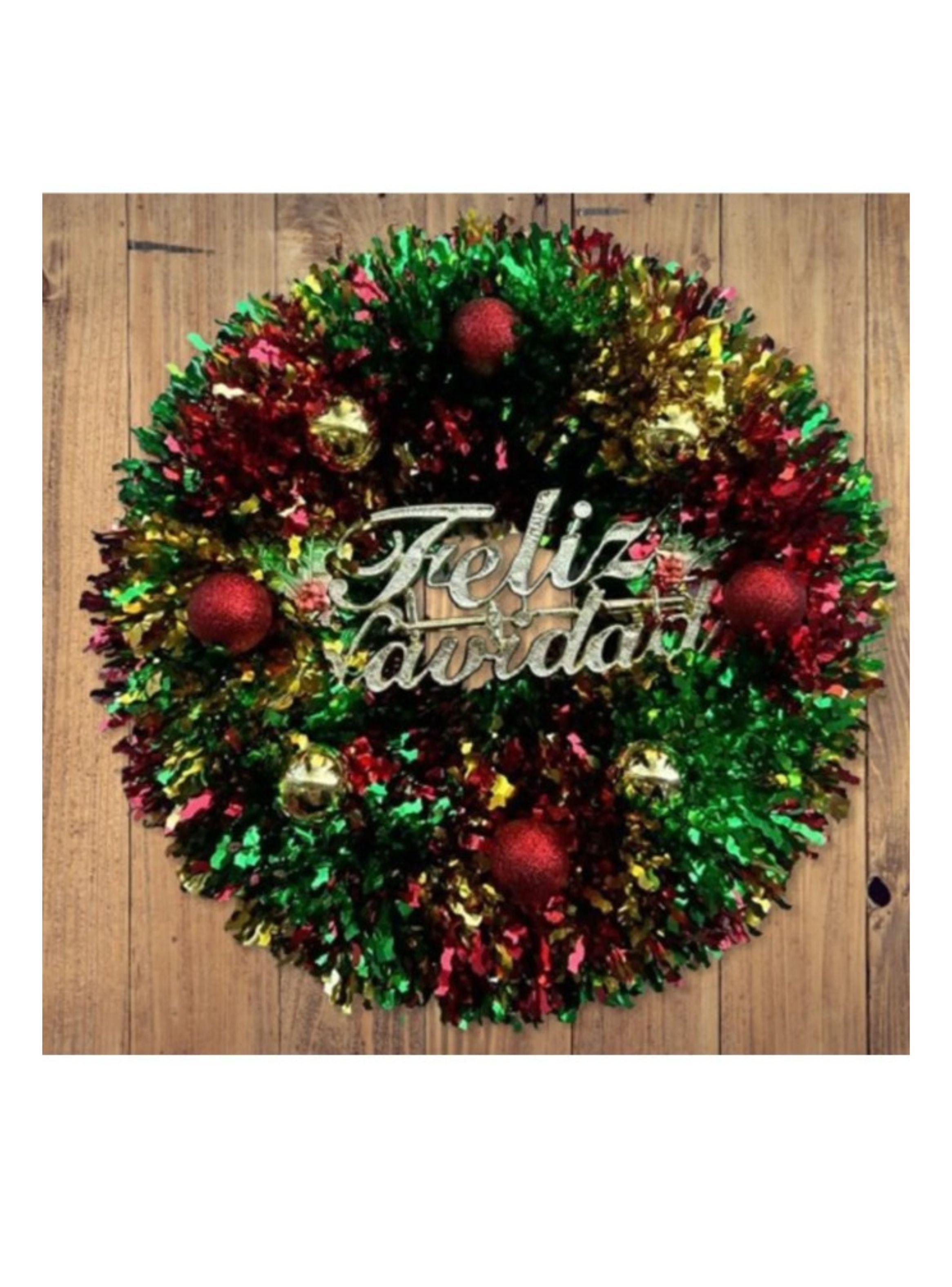 CORONAS NAVIDEÑAS DE 40CM PARA PUERTA WYM-3