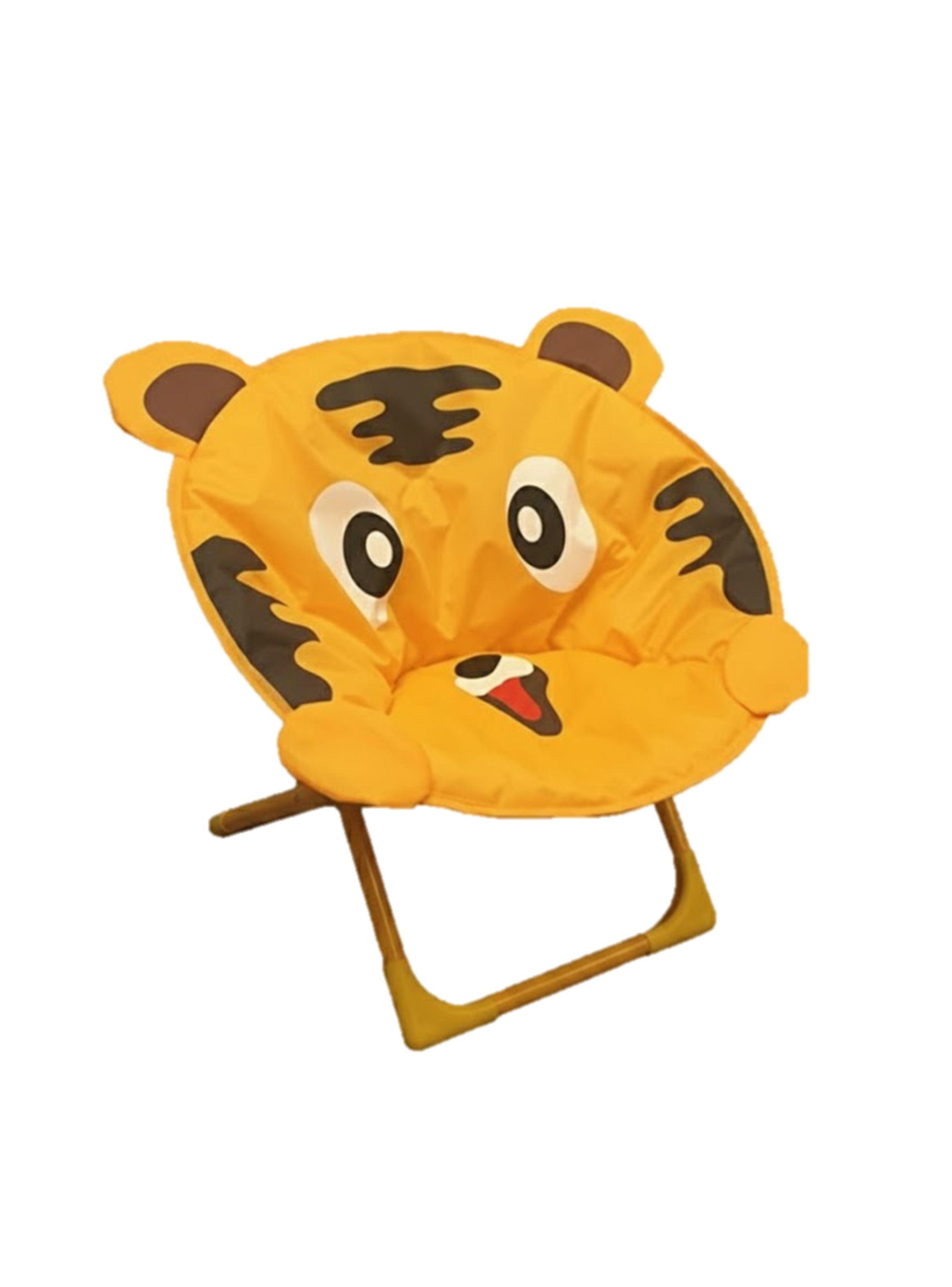 SILLAS PLEGABLES INFANTILES AMARILLO CON DISEÑO DE TIGRE-2