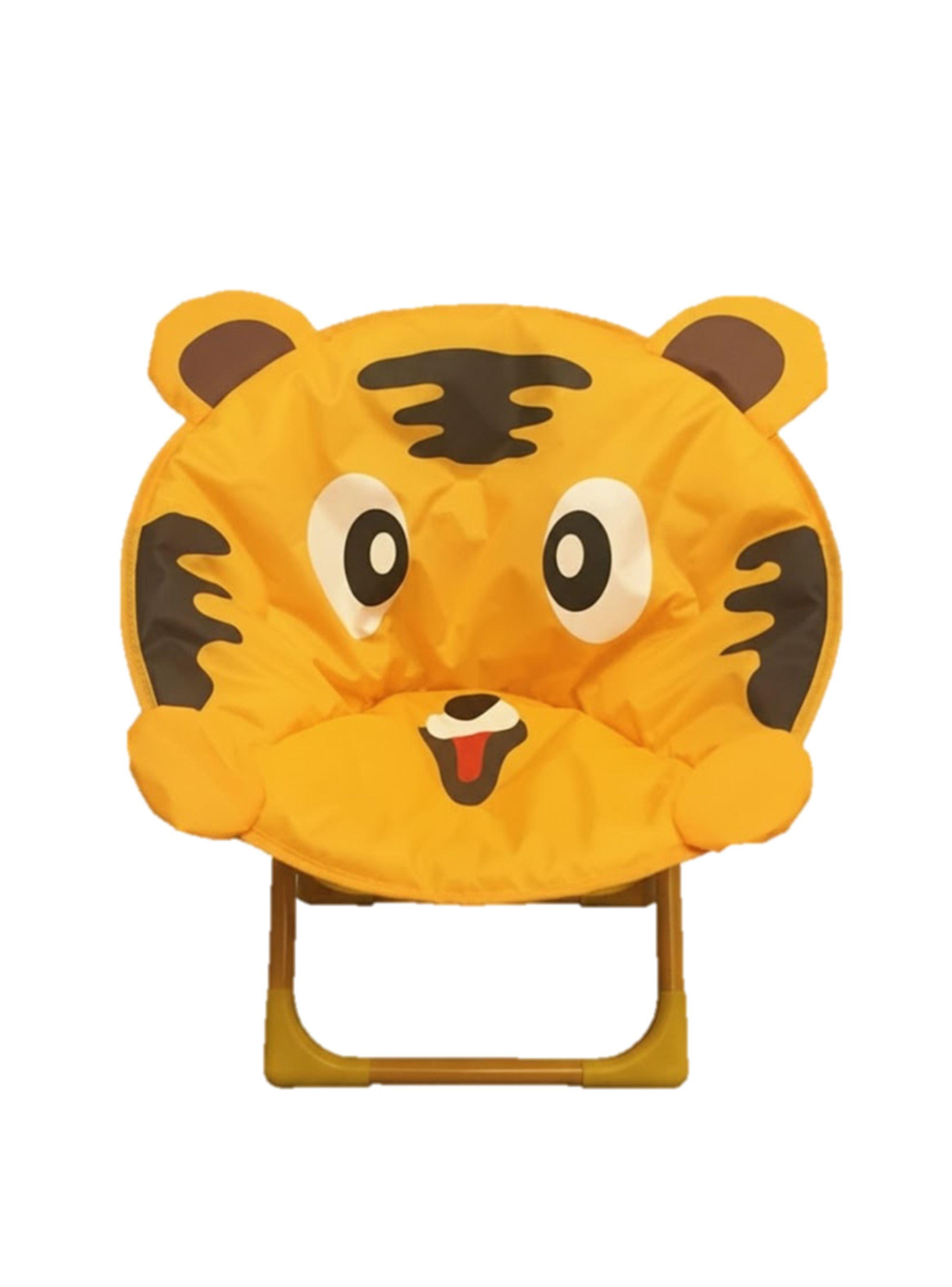 SILLAS PLEGABLES INFANTILES AMARILLO CON DISEÑO DE TIGRE-4