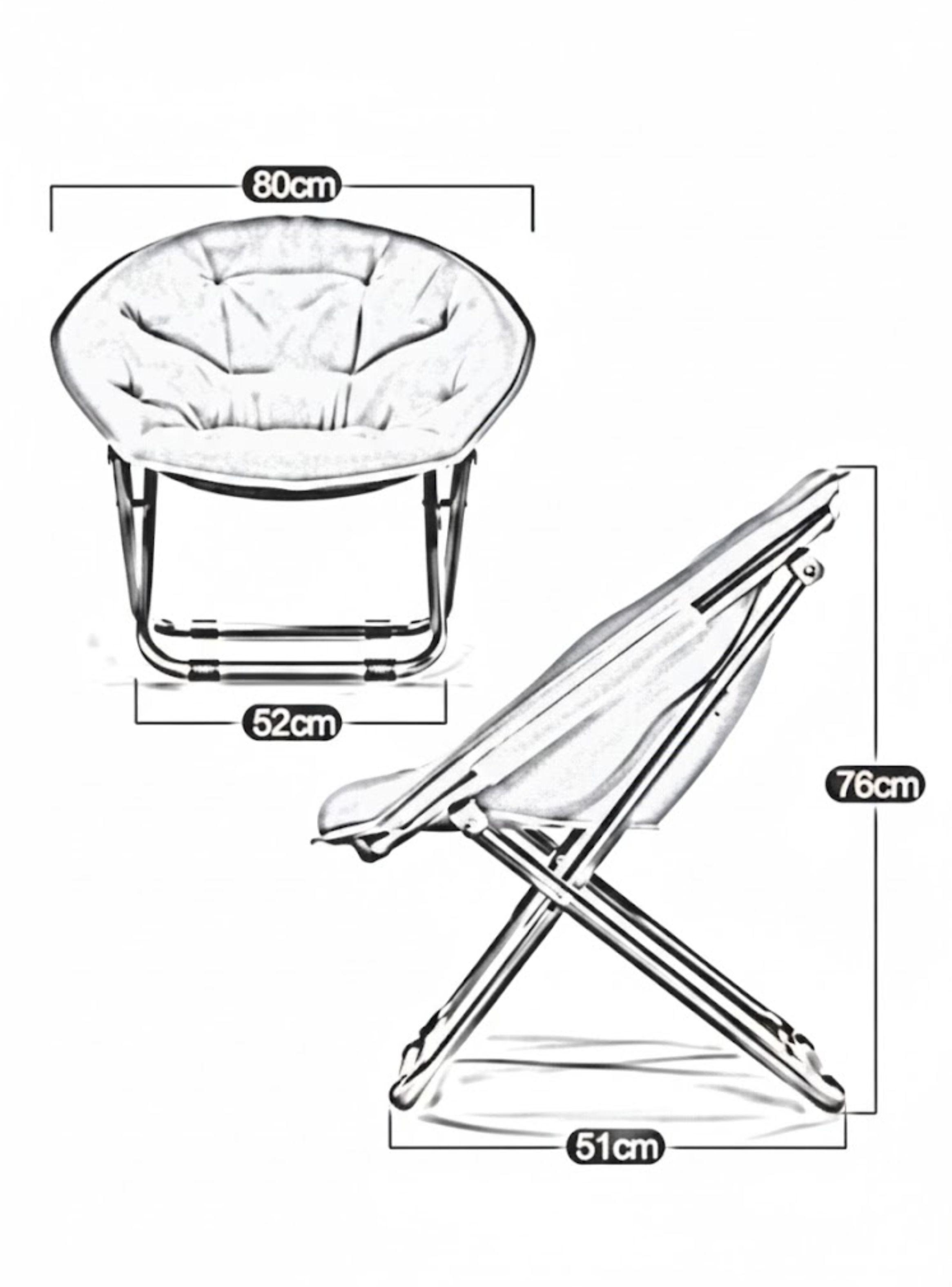 SILLAS PLEGABLES REDONDAS CON ESTRUCTURA DE METAL UNICOLOR-4