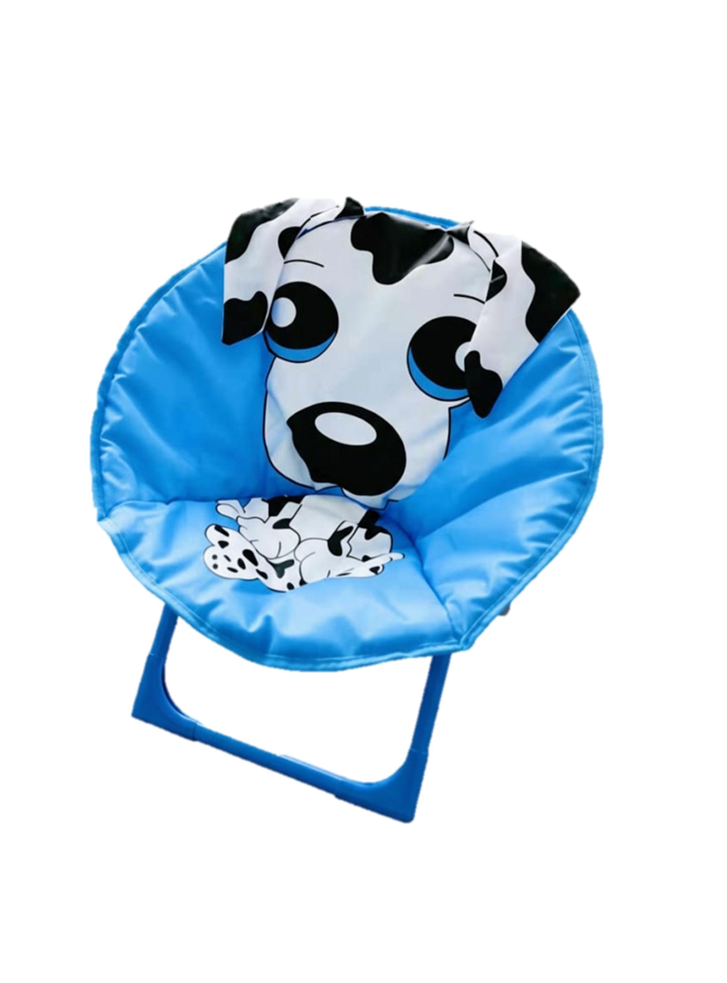 SILLAS PLEGABLES INFANTILES AZUL CON DISEÑO DE PERRITO DALMATA-2
