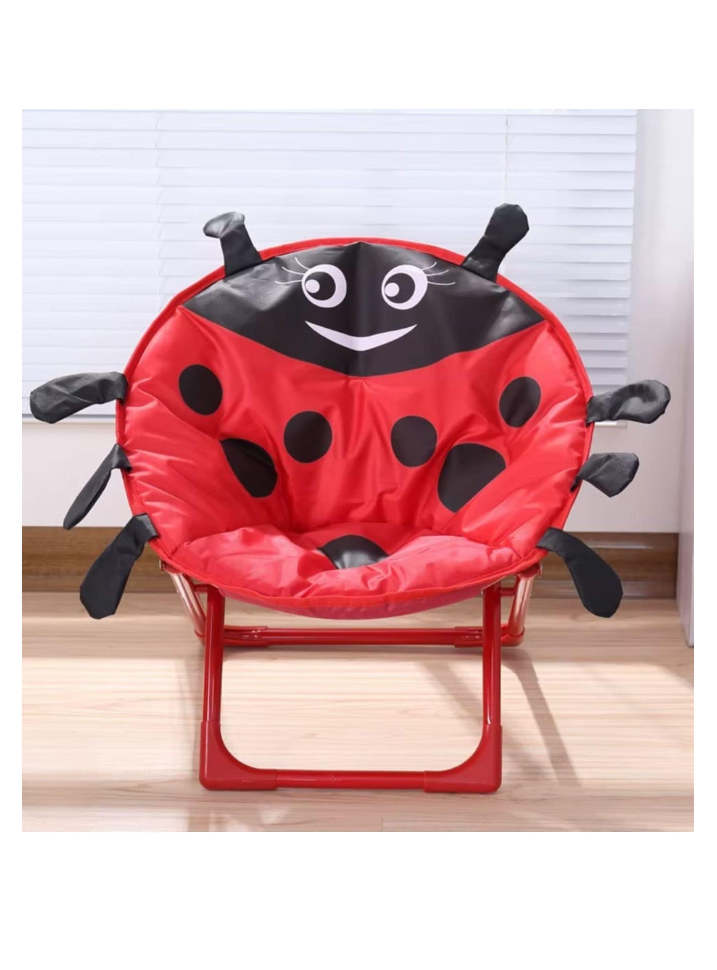 SILLAS PLEGABLES INFANTILES ROJO CON DISEÑO DE MARIQUITA-5