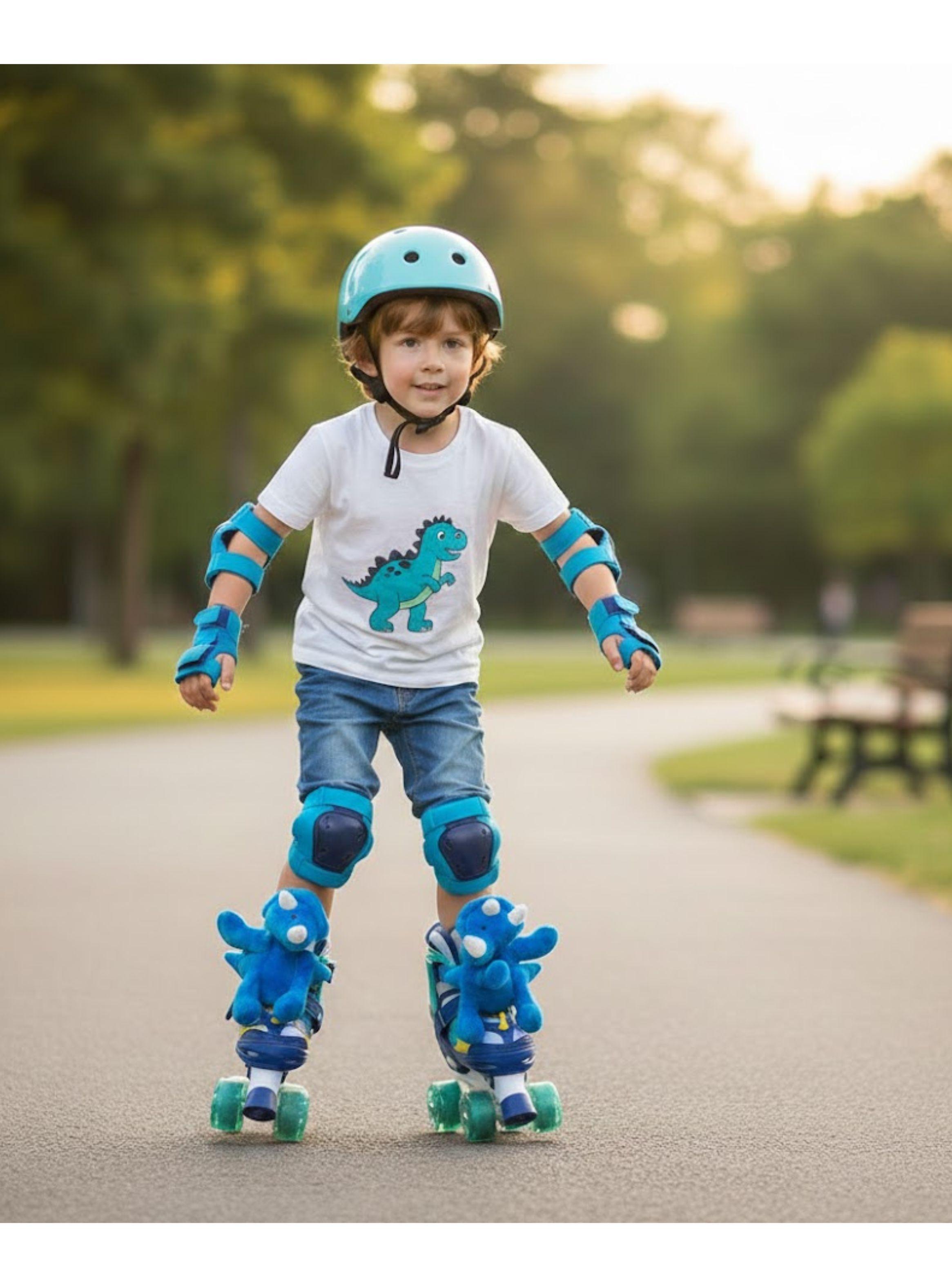 PATIN DE 4 RUEDAS DINOPATIN CON ACCESORIOS TALLA XS DEL 27 AL30-2