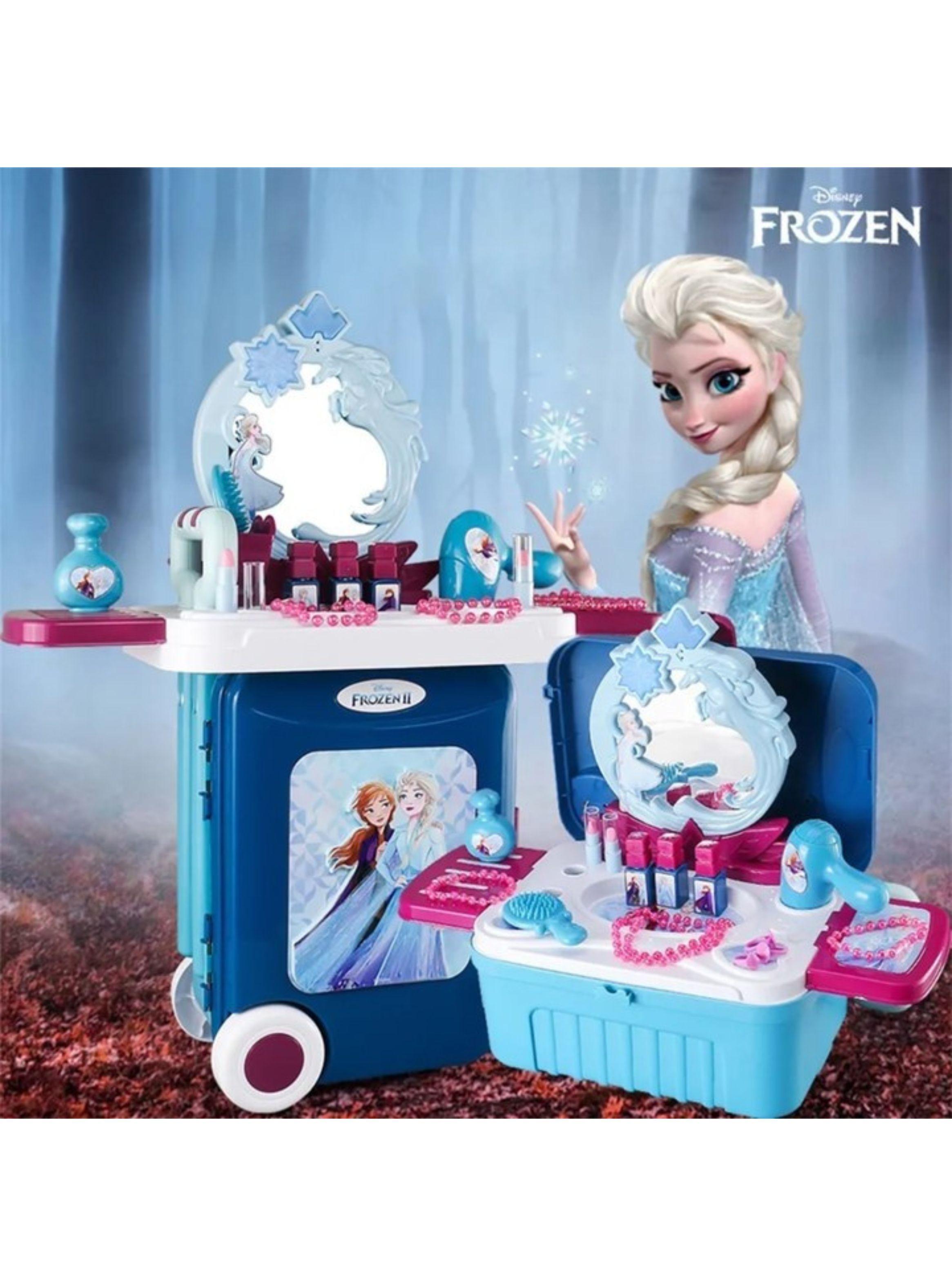 MALETA DE JUGUETES 3 EN 1 TOCADOR DE BELLEZA FROZEN-2