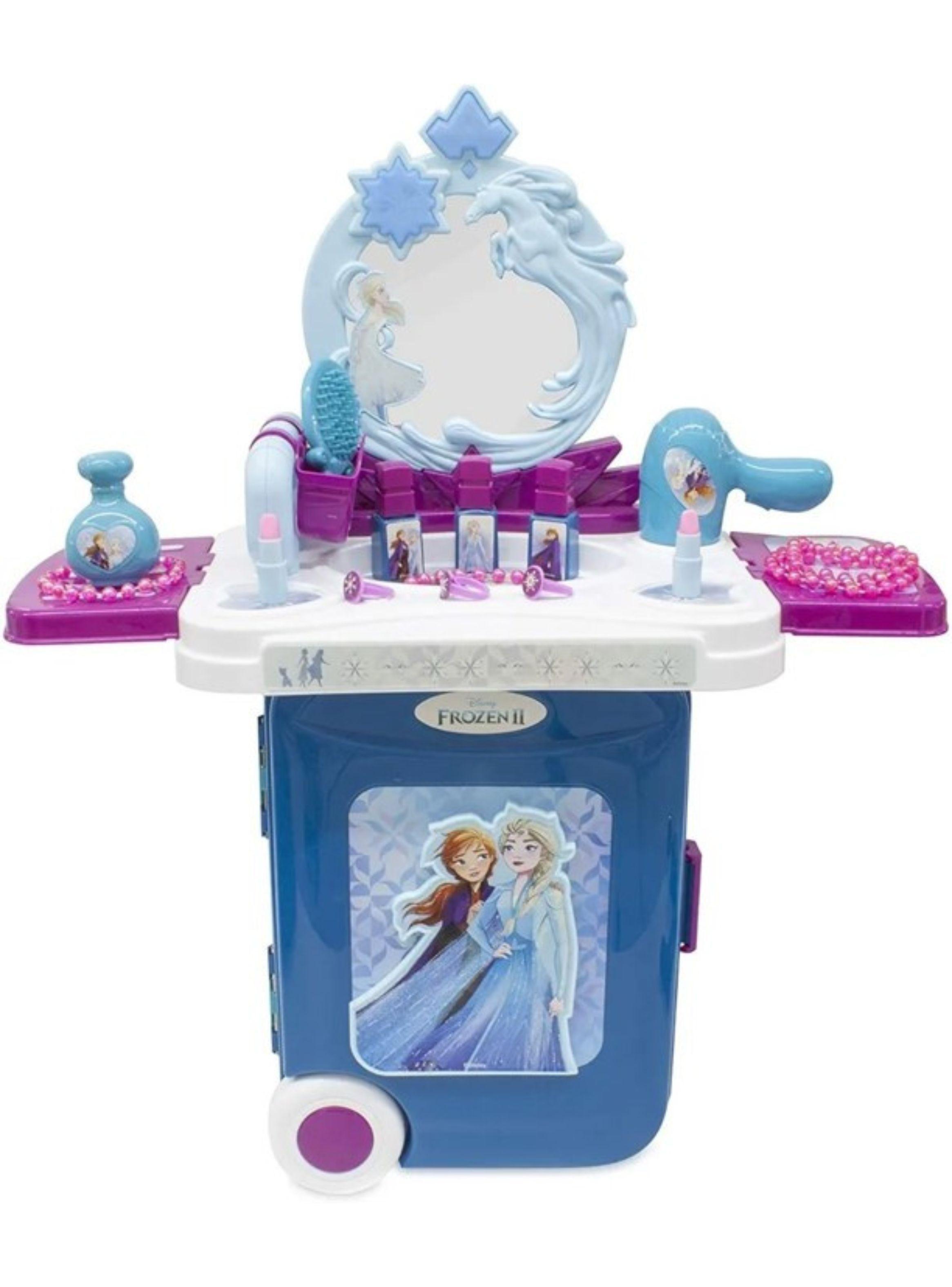 MALETA DE JUGUETES 3 EN 1 TOCADOR DE BELLEZA FROZEN-3