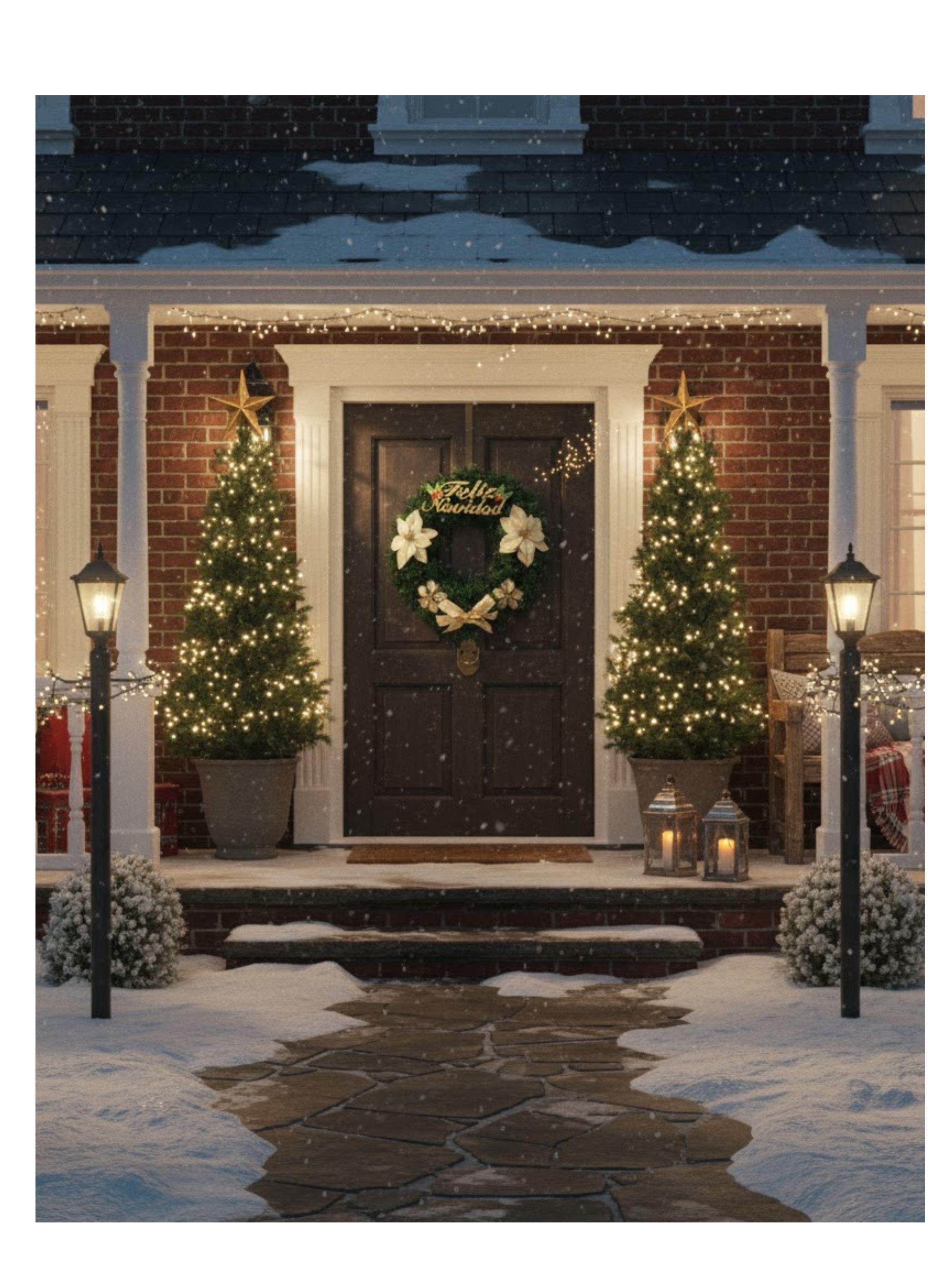 CORONAS NAVIDEÑAS DE 40CM PARA PUERTA EO-3