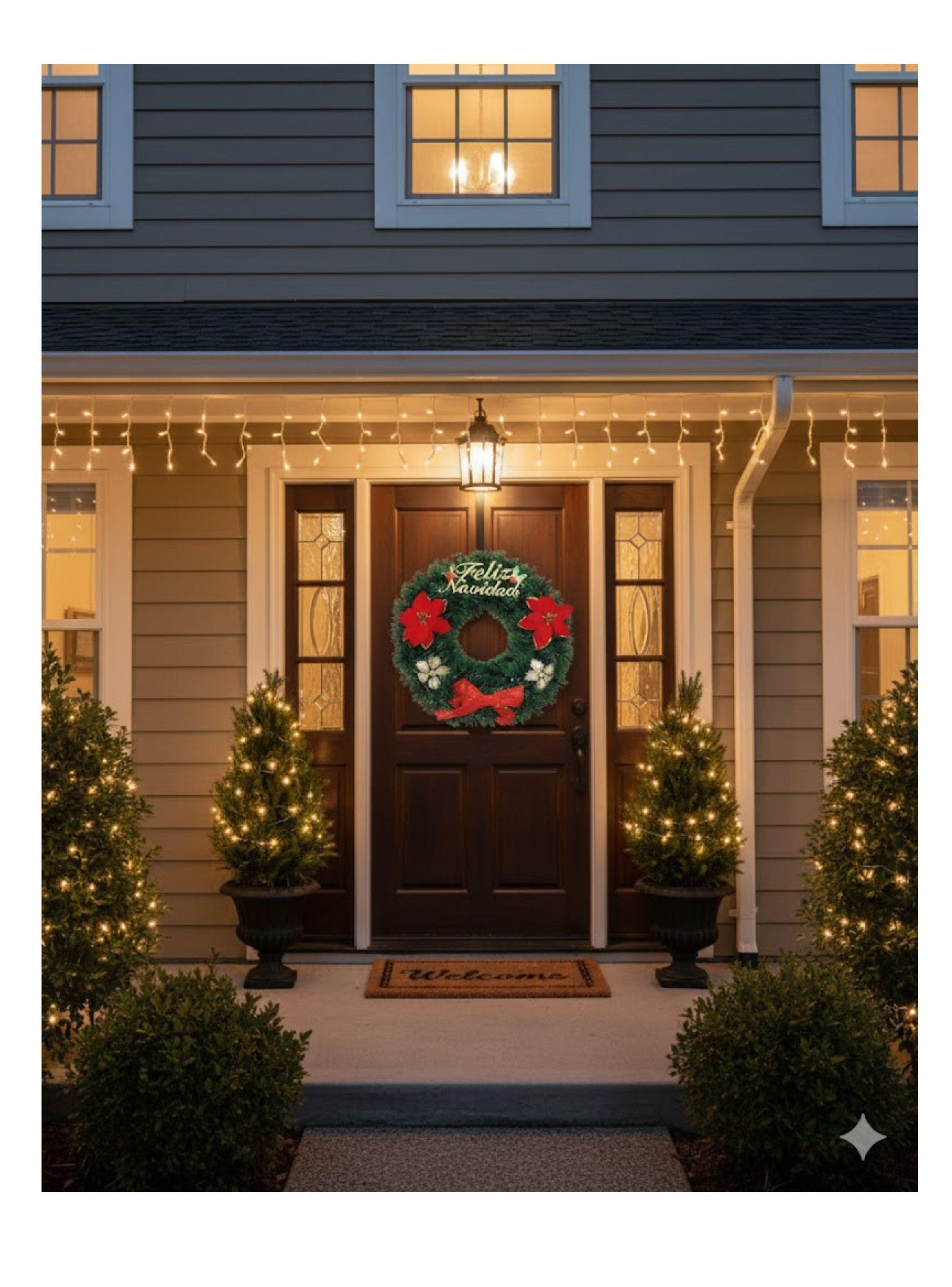 CORONAS NAVIDEÑAS DE 40CM PARA PUERTA EO-3