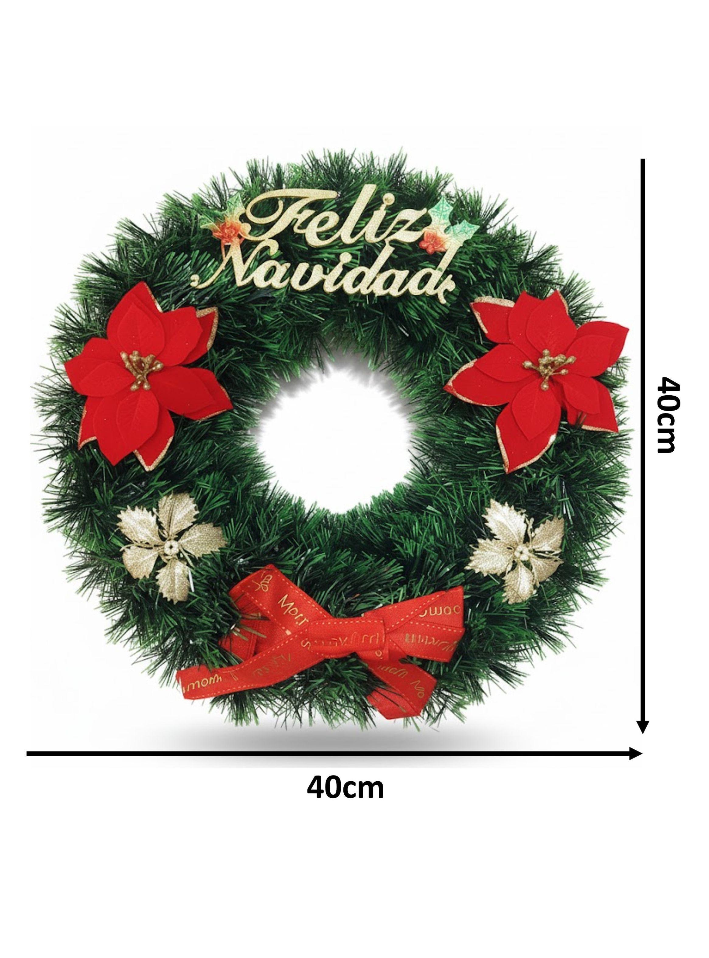 CORONAS NAVIDEÑAS DE 40CM PARA PUERTA EO-4