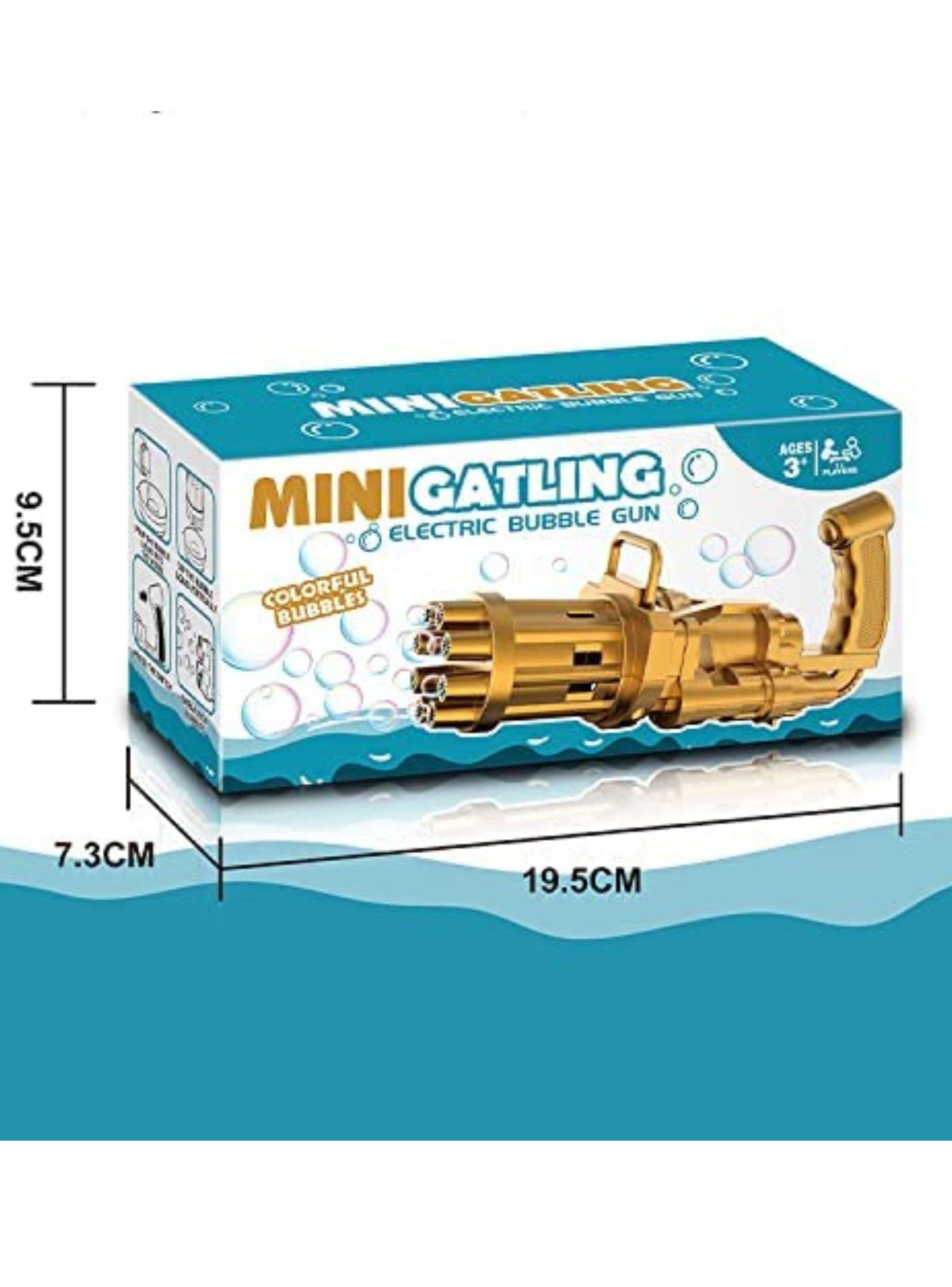 PISTOLA DE BURBUJAS ELECTRICA MINI GATLING 20CM BL-4