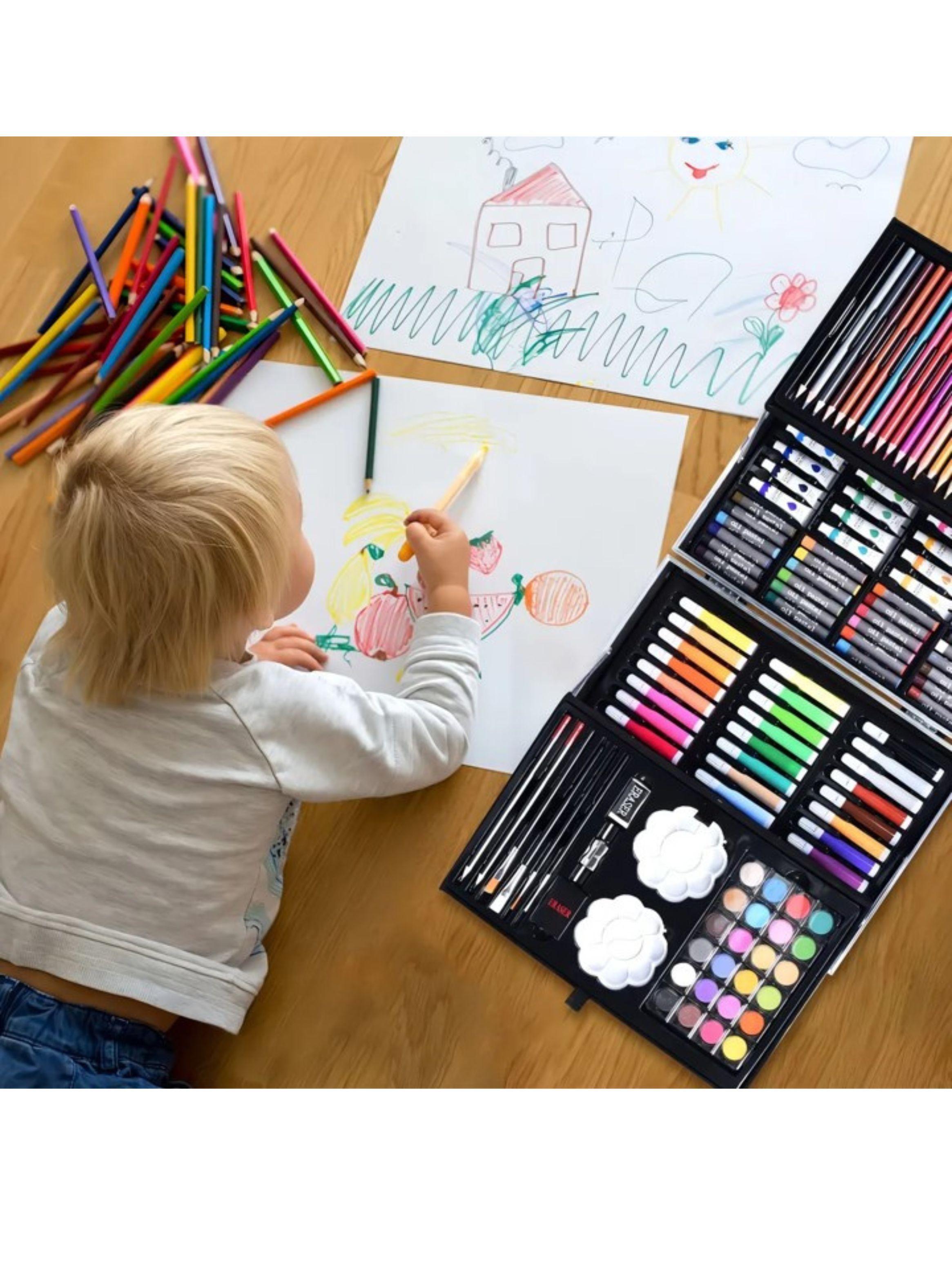 MALETIN DE ARTE PROFESIONAL 145 PIEZAS SET DE ARTE GH-4