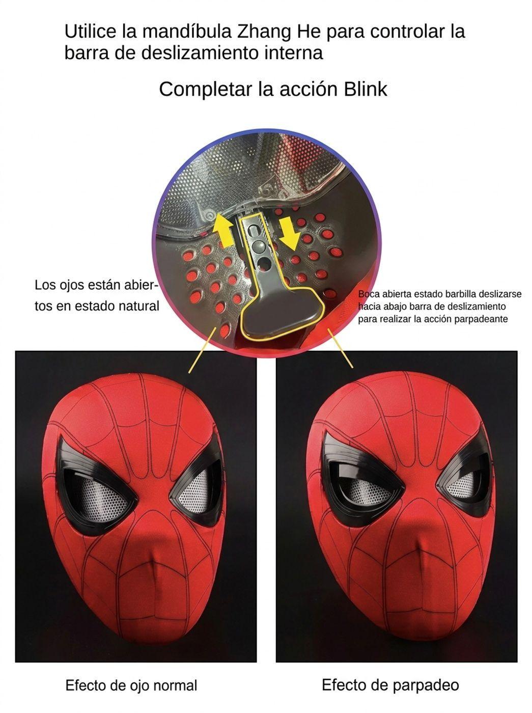 M scara Spider Man Cosplay Ojos M viles-3