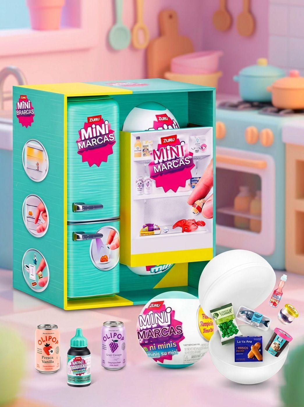 Mini Brands Kit De Nevera Playset de Refrigerador 2 Bolas-2