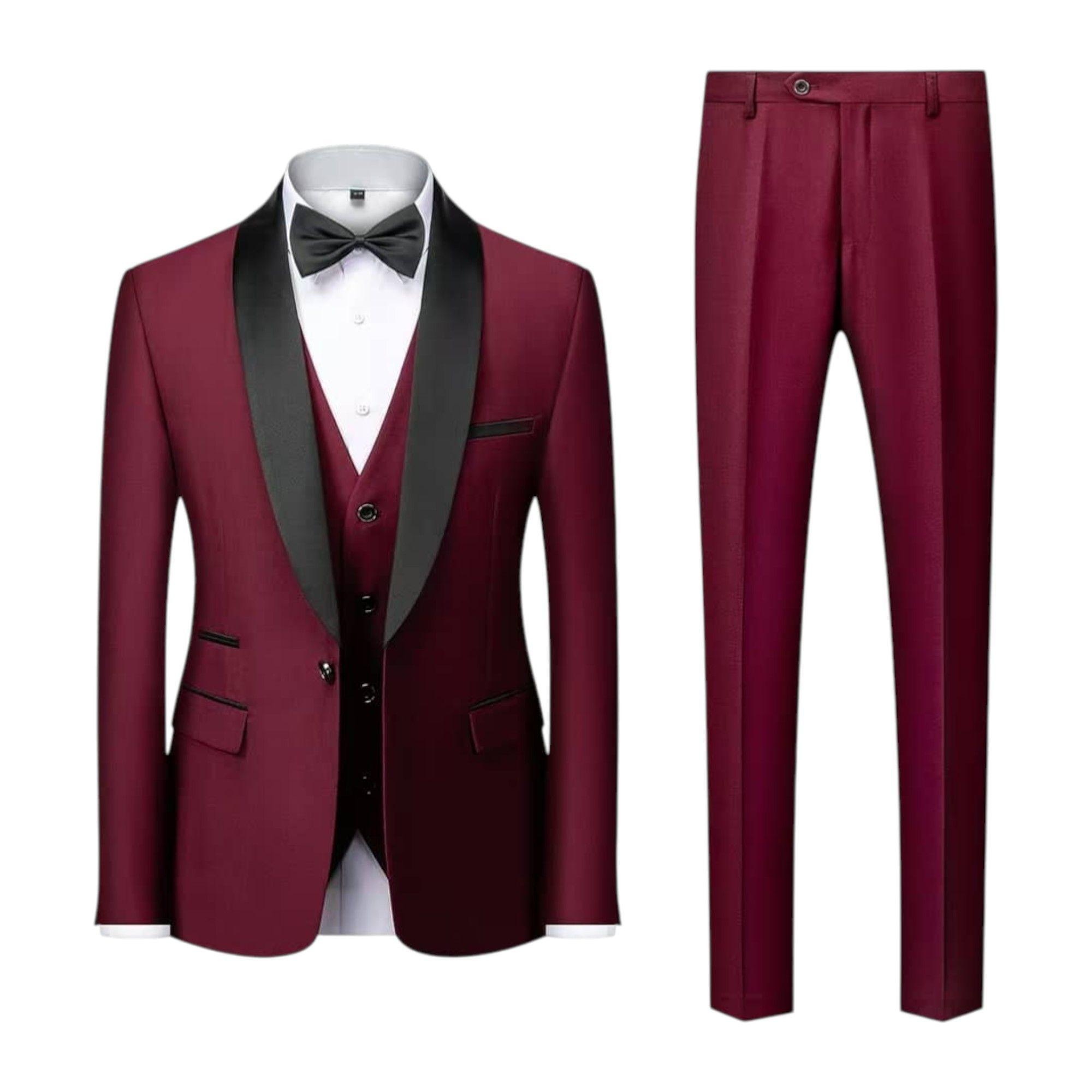 Traje 4 Piezas Formal Hombre Elegante-0
