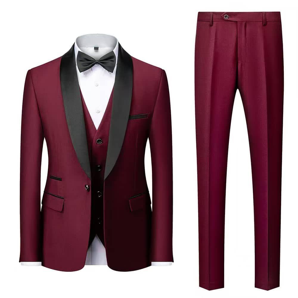 Traje 4 Piezas Formal Hombre Elegante-1