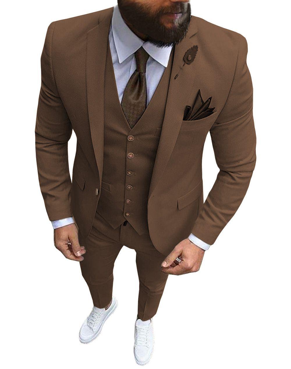 Traje para Hombre 3 Piezas Elegante-1