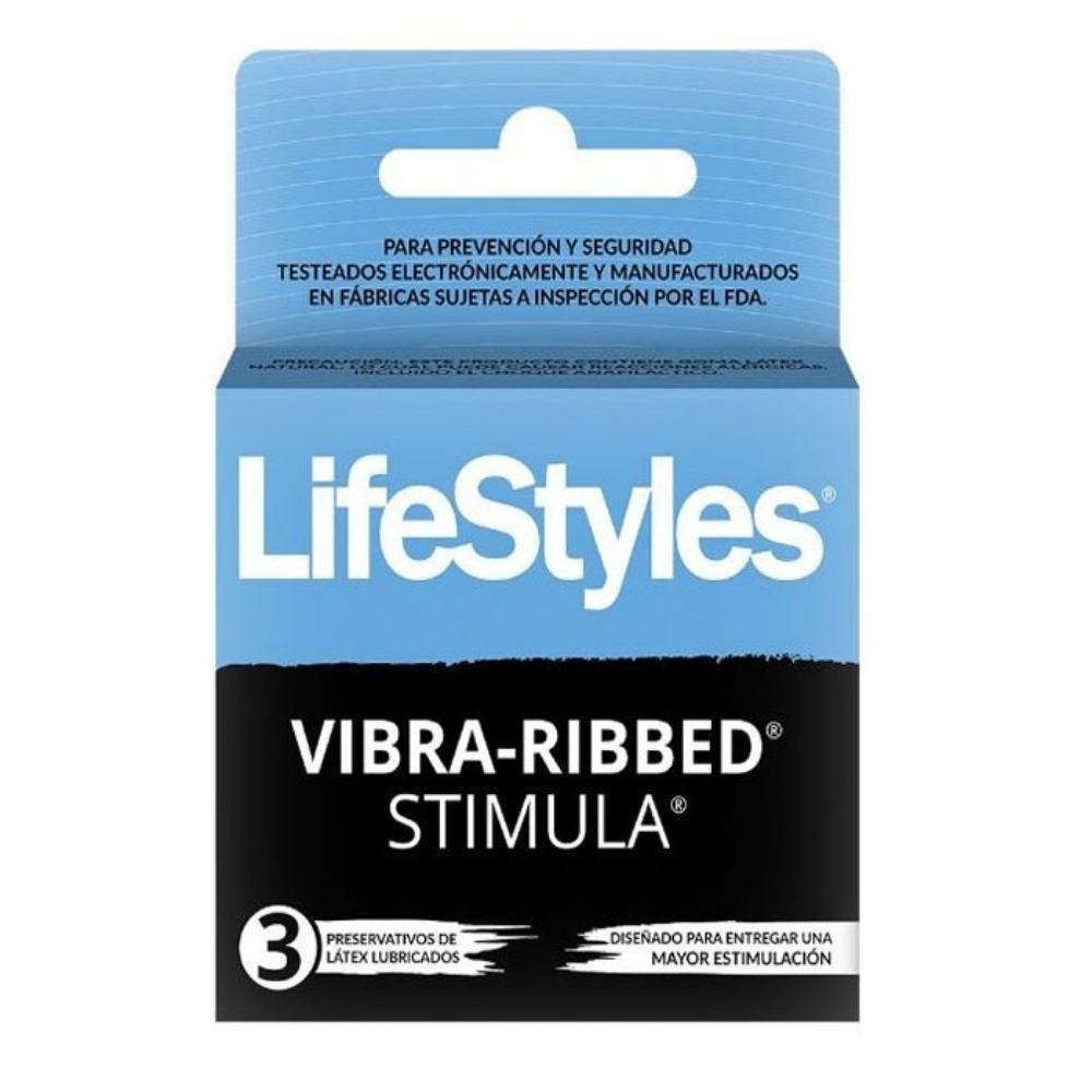 PRESERVATIVOS VIBRA-RIBBED STIMULA-0