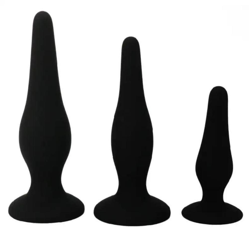 KIT PLUG ANAL BEGINNERS PRETTY LOVE - SILICONA -0
