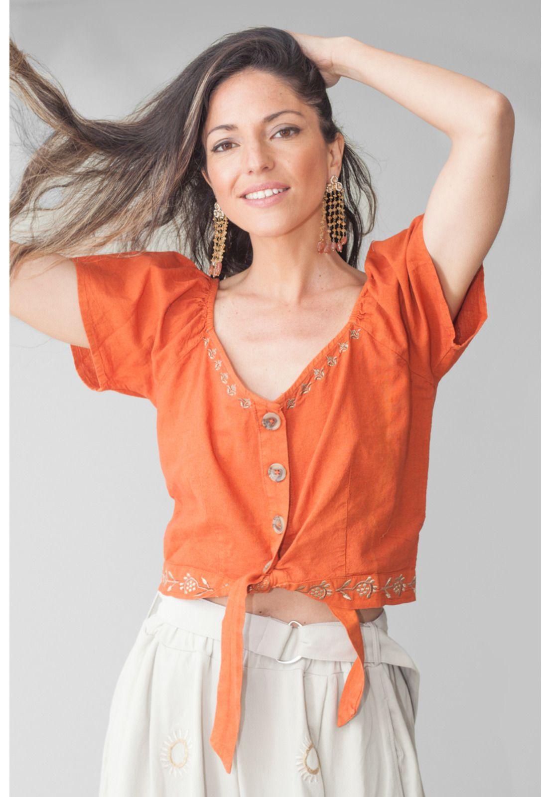 BLUSA YAKSHI TANGERINE-0