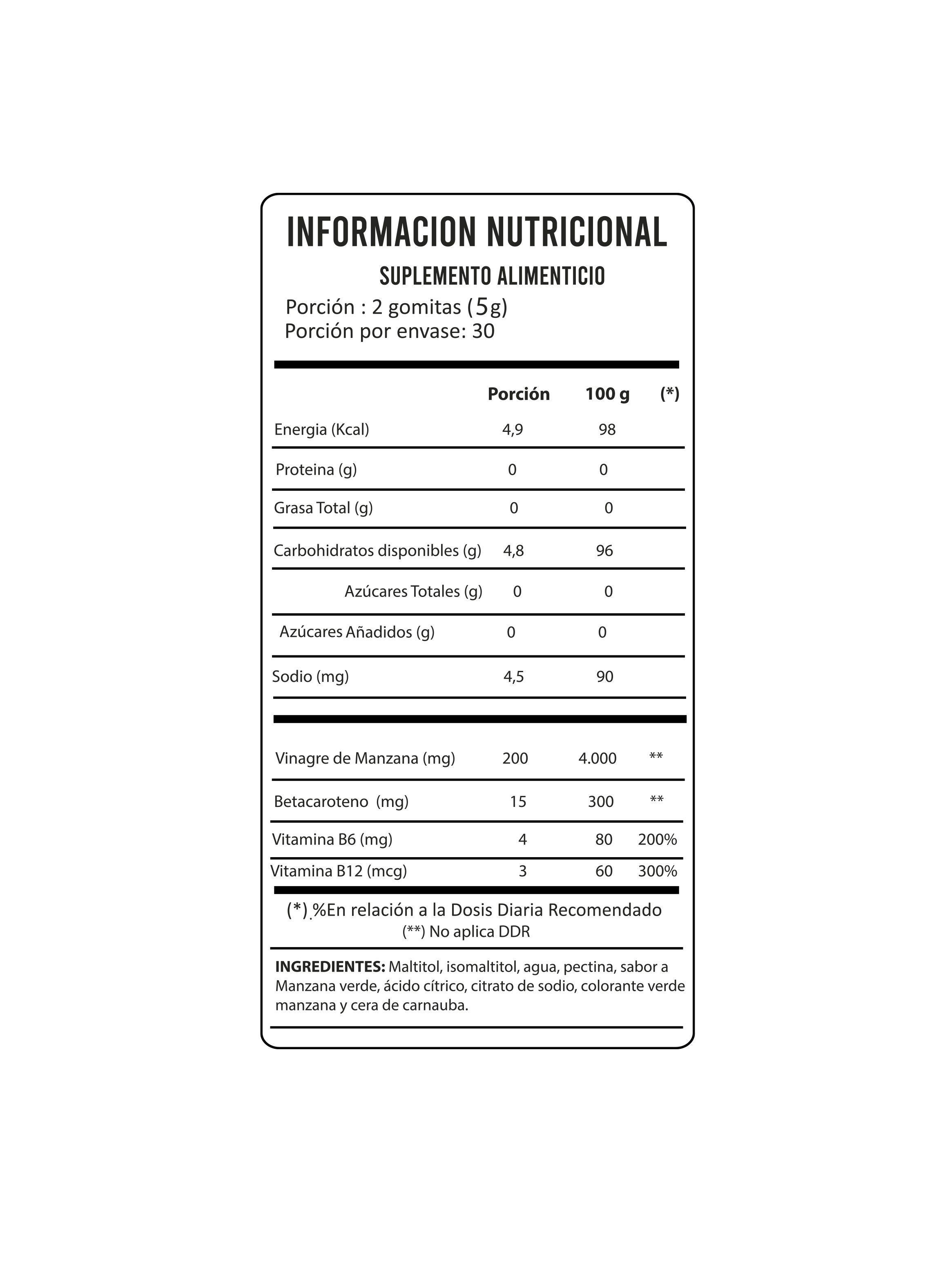 Biotina Hair Nail Skin 0% Azúcar  + Detox Vinagre de Manzana-2