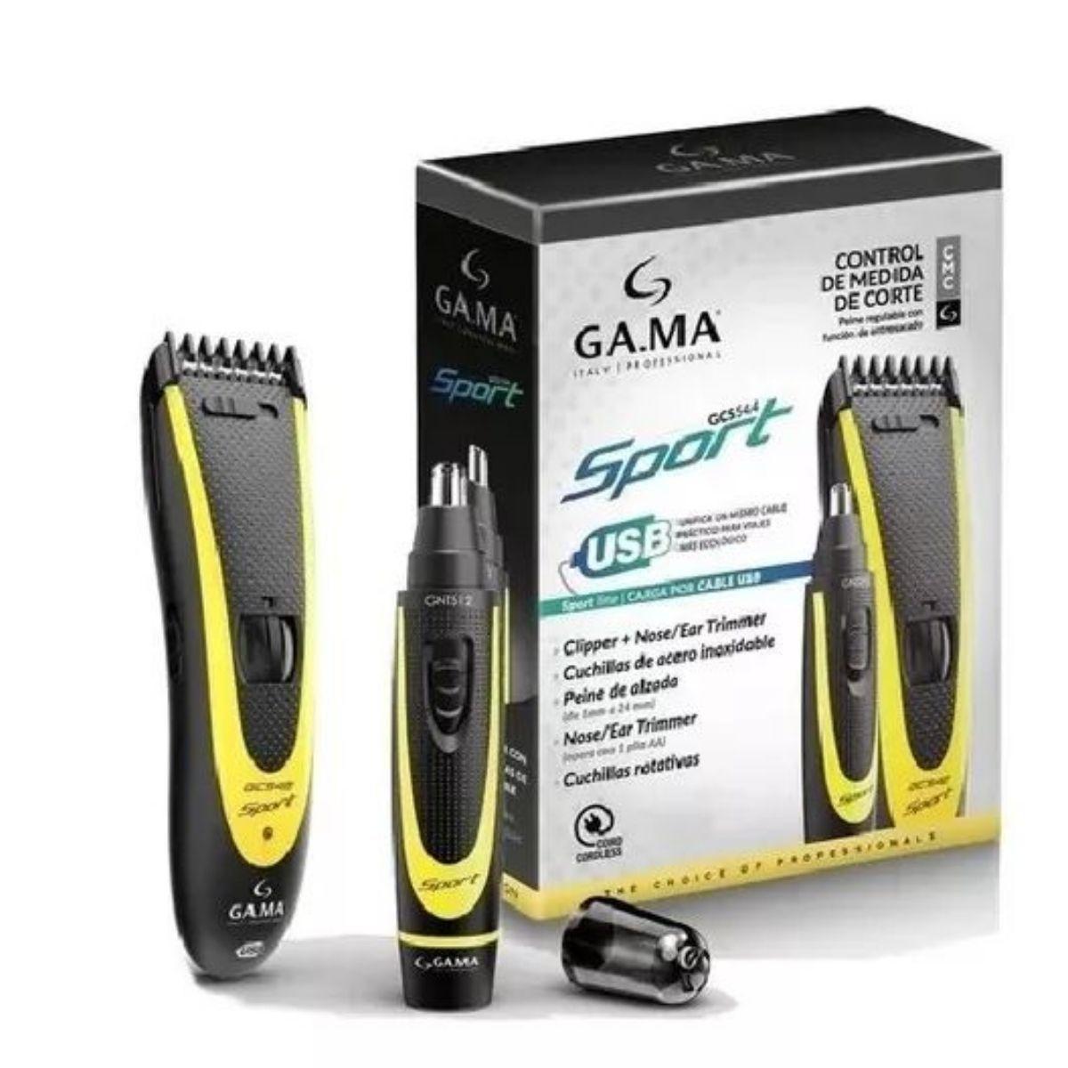 Pack Gama Cortadora Y Trimmer Nariz Orejas Gsc 544 Amarillo-2