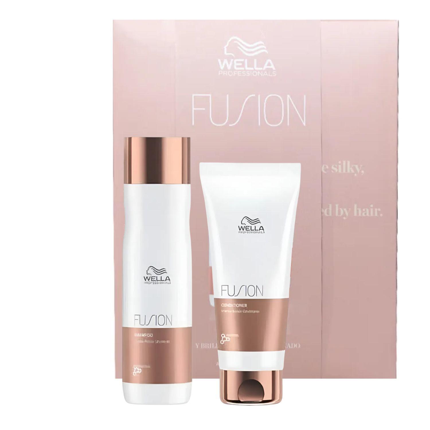 Set Wella Fusion Shampoo 250 Ml Y Acondicionador 200 Ml-1