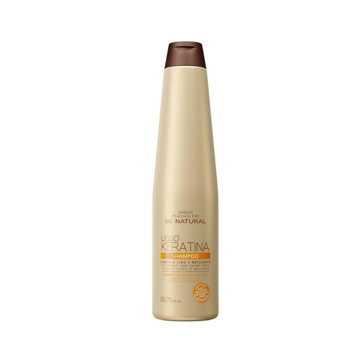 Set Lisso Keratina Shampoo Y Acondicionador Termo Protector Be Natural-2