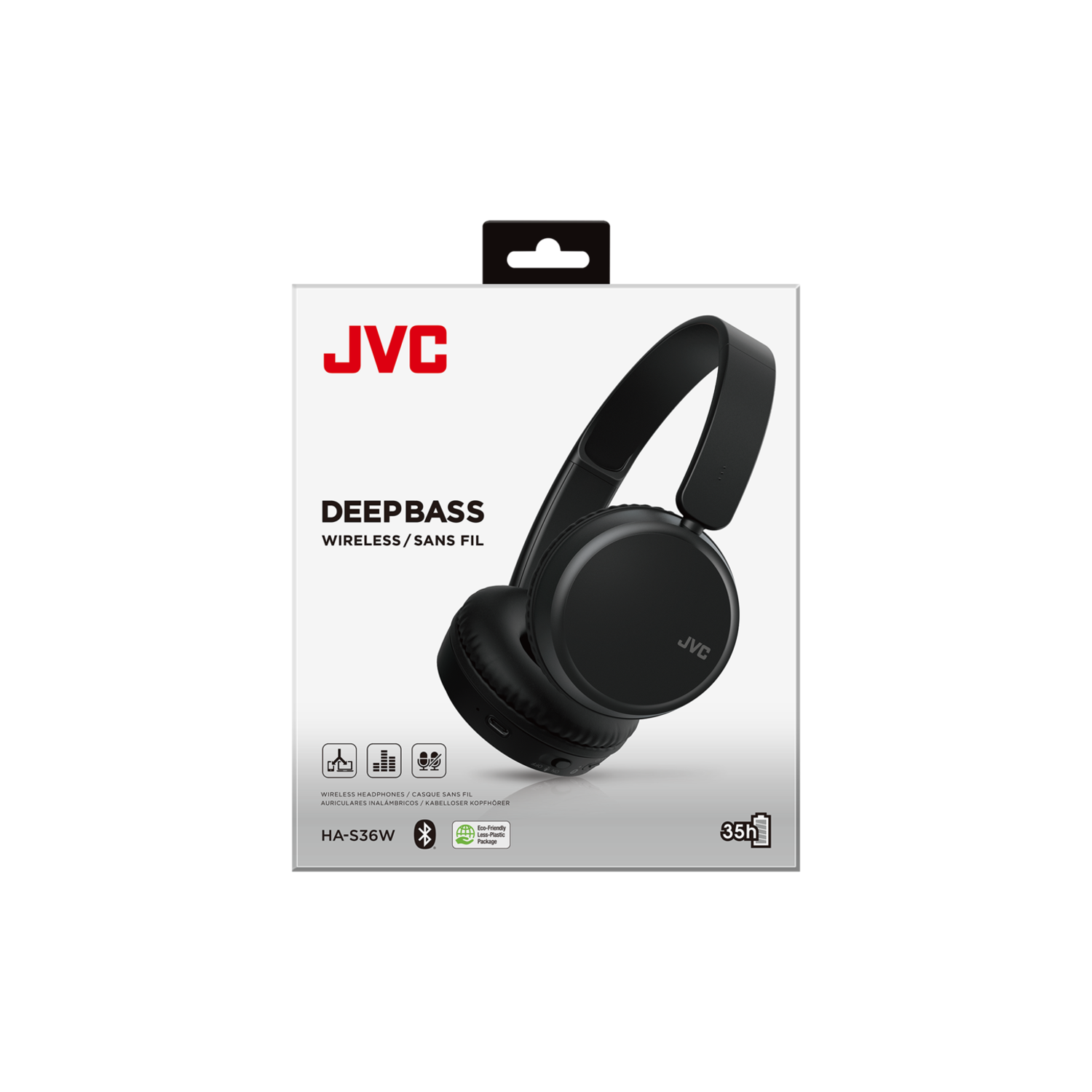 Audifonos Bluetooth HA S36W Deportivos Negros-2