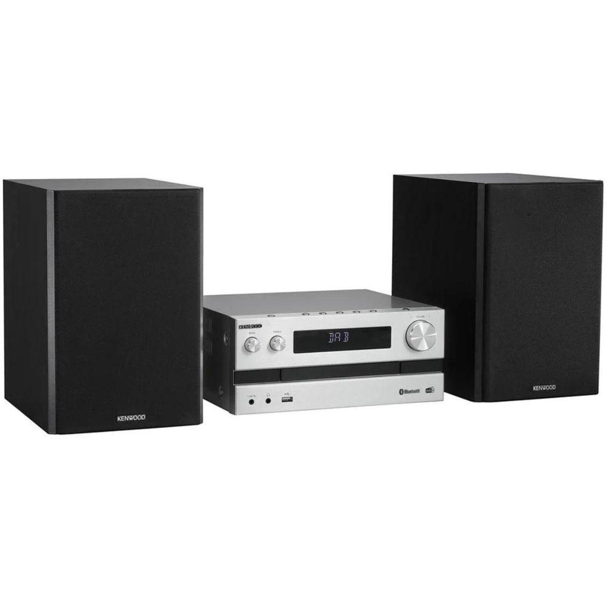 Microcomponente Hi-Fi Kenwood M-918DAB Silver CD Player FM Bluetooth-0