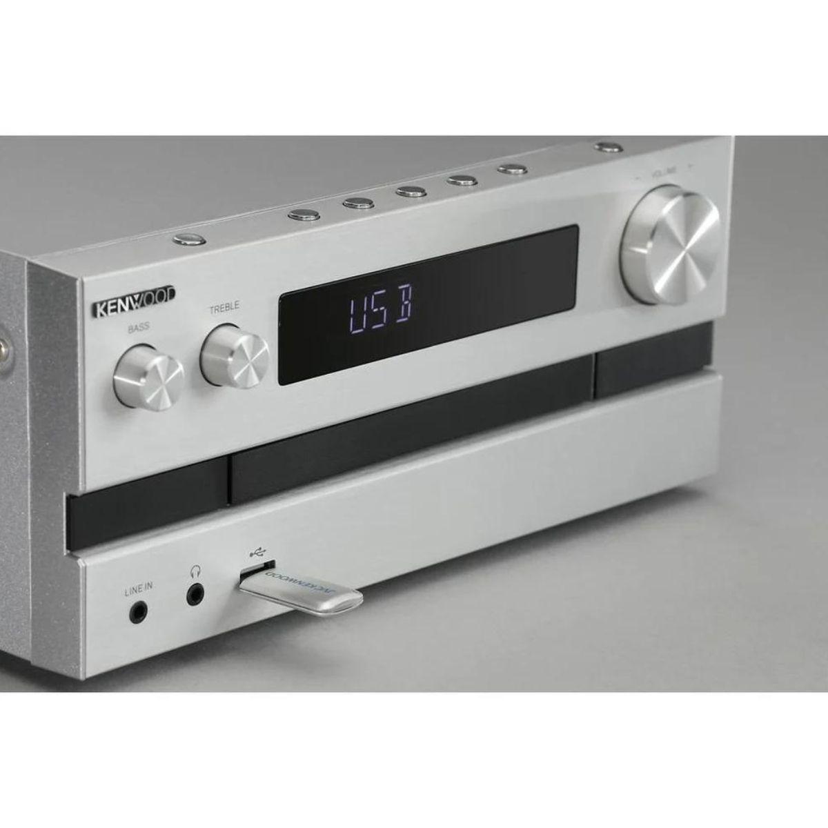 Microcomponente Hi-Fi Kenwood M-918DAB Silver CD Player FM Bluetooth-2