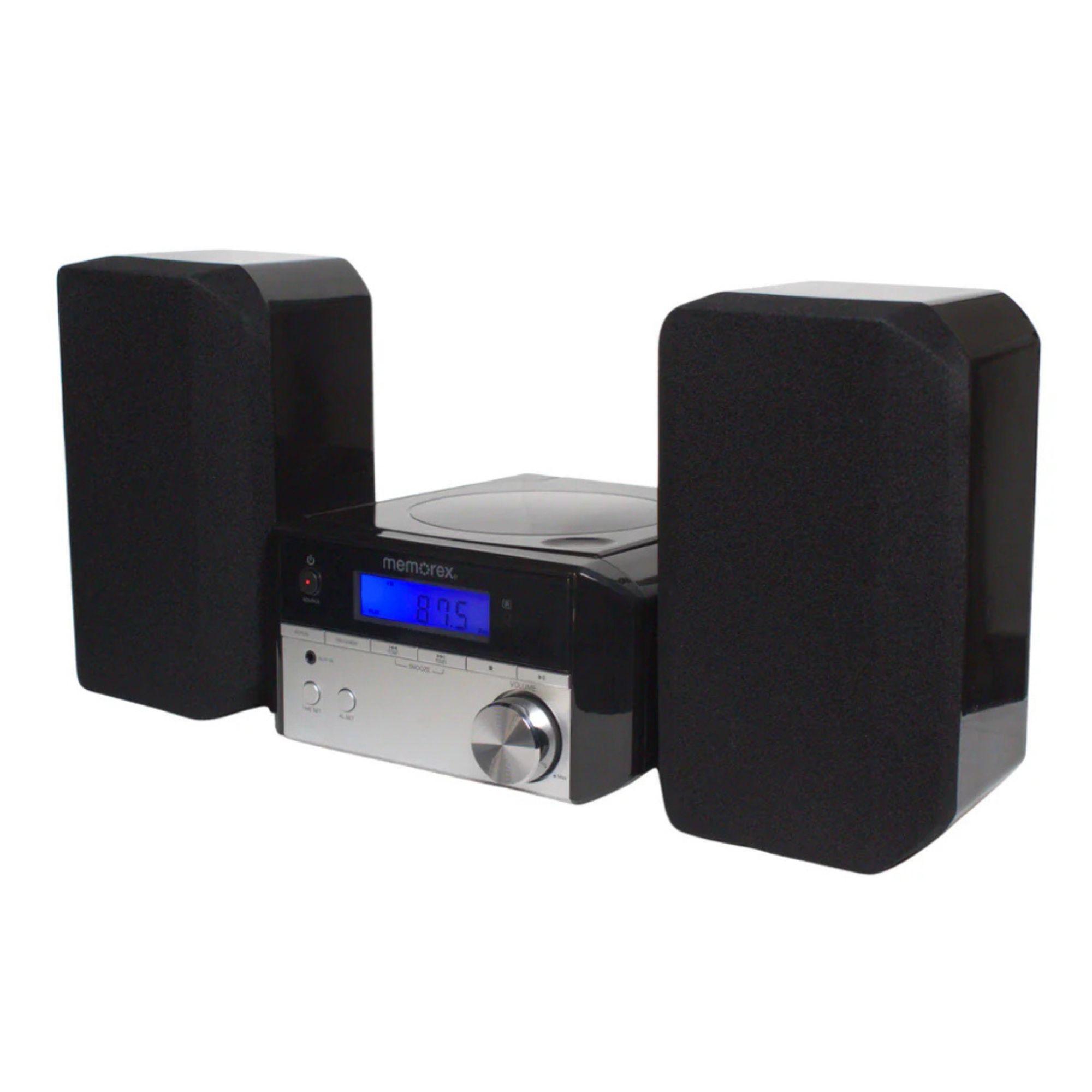 Microcomponente Memorex MX-MCD200 CD-Player Bluetooth AMFM USB-3