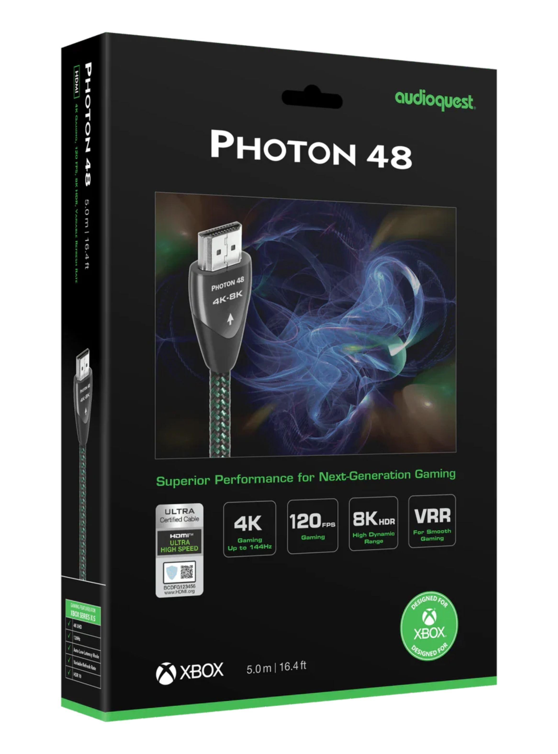 Cable HDMI Audioquest Photon 4K/8K 48gbps e-ARC 120 FPS Gaming 3 metros-1