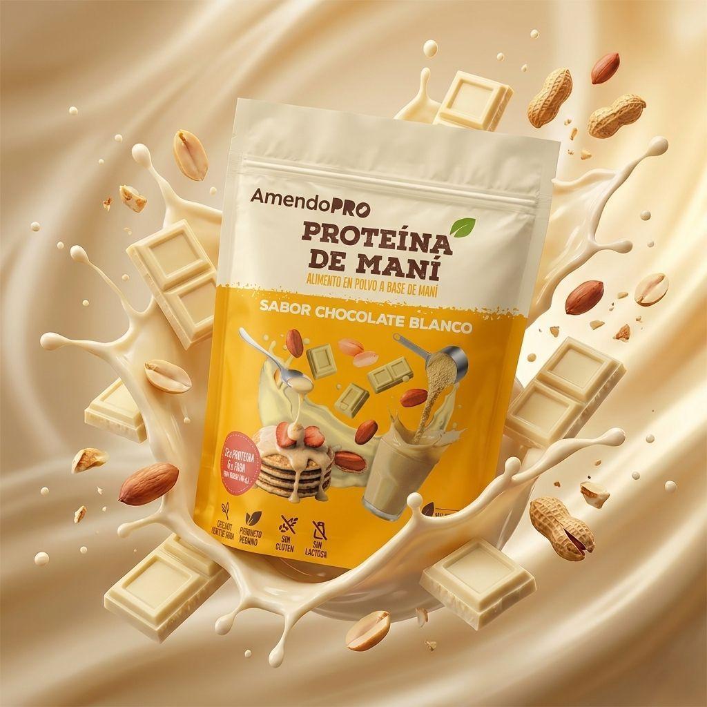 Proteína de Maní Chocolate Blanco 400g-4