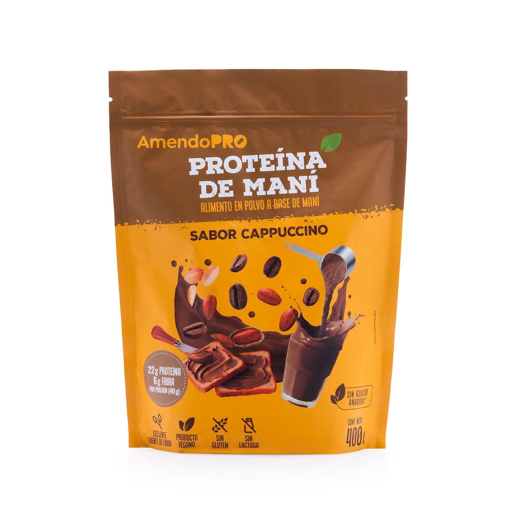 Proteína de maní sabor cappuccino 400g-0