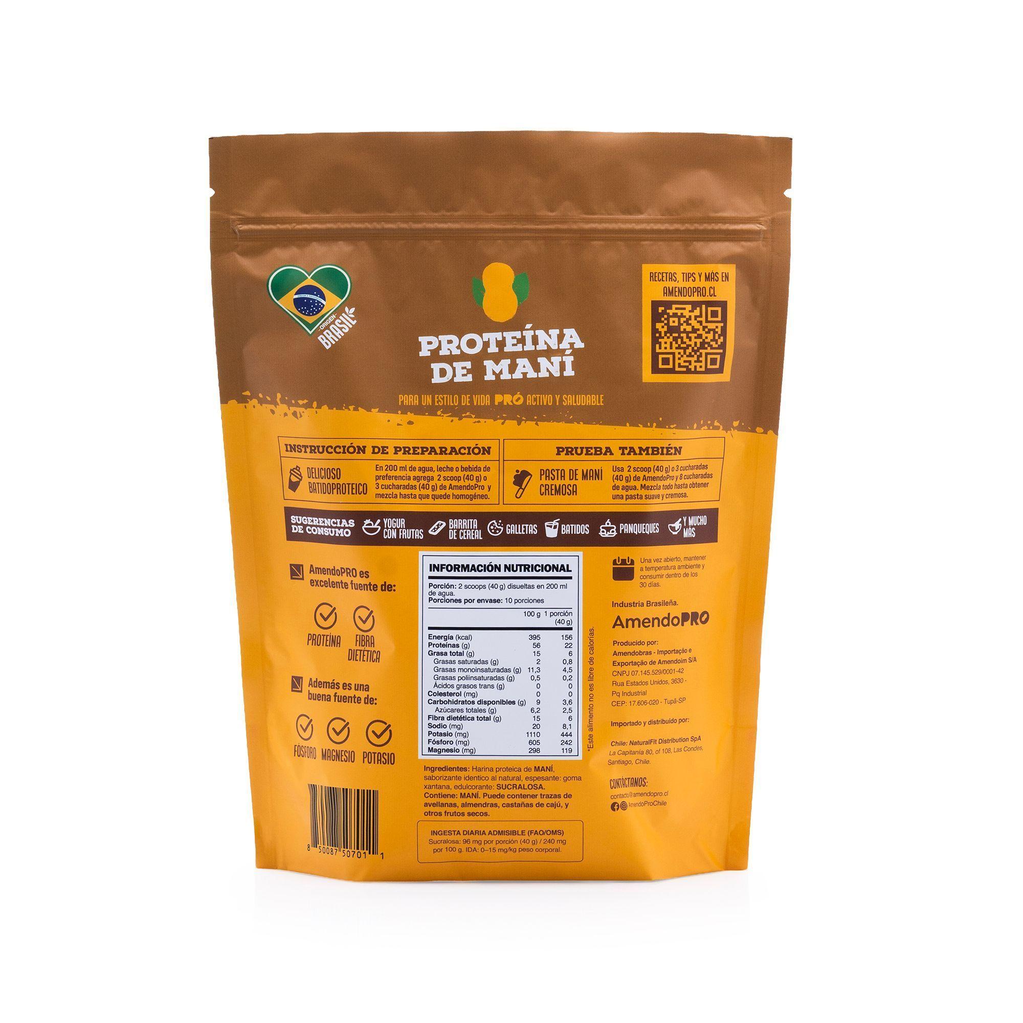 Proteína de maní sabor cappuccino 400g-1