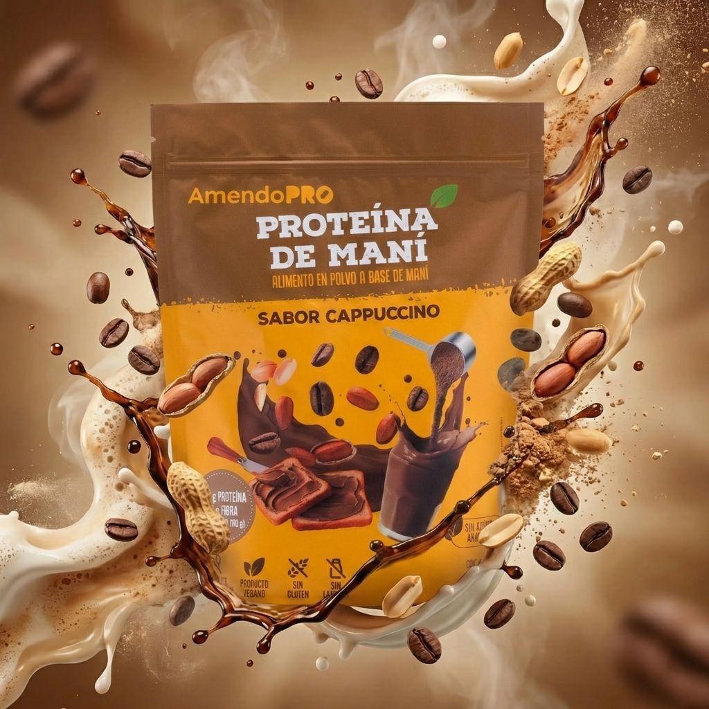 Proteína de maní sabor cappuccino 400g-4
