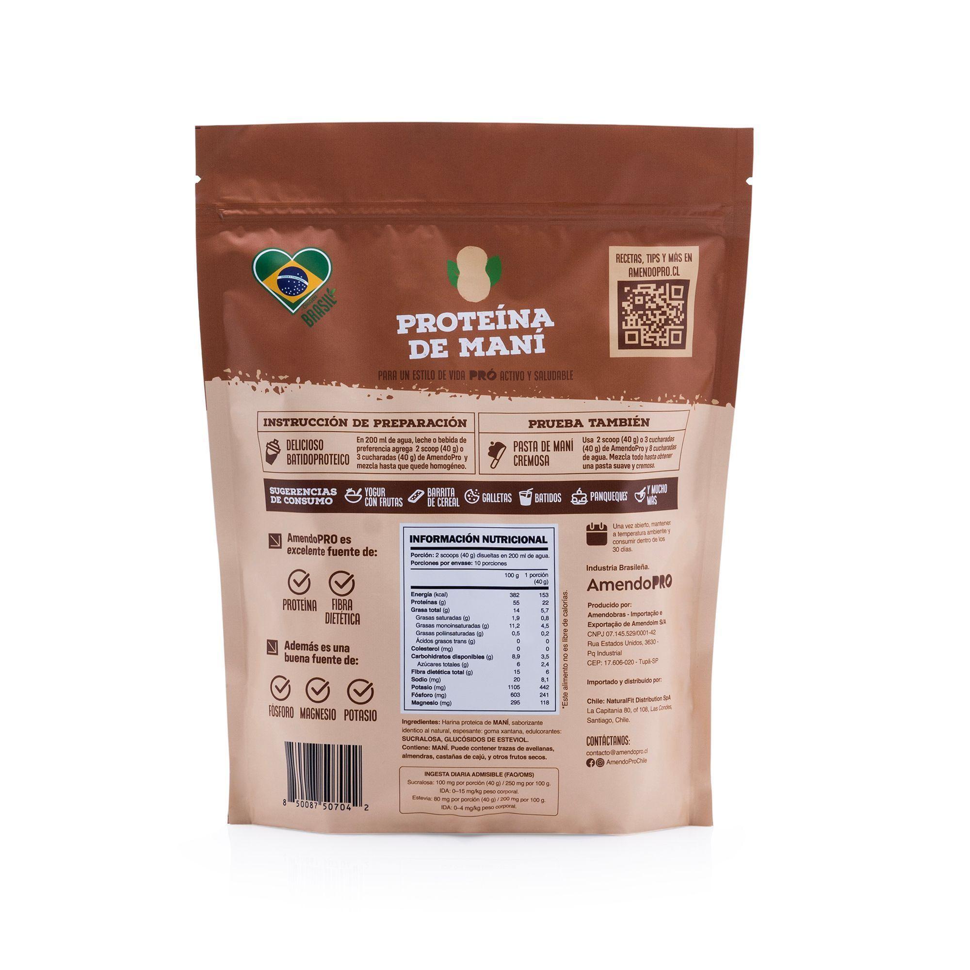 Proteína de Maní sabor Dulce de leche 400g-1